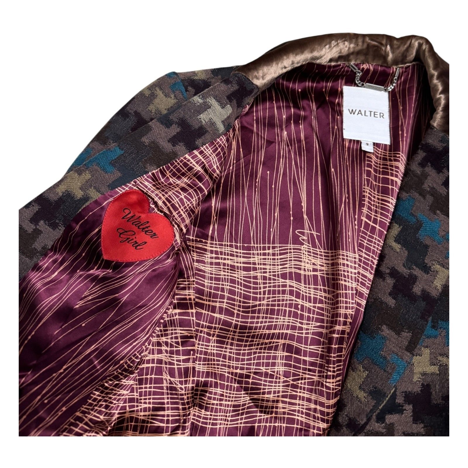 Other WALTER Wool SILK Lined Business Casual Blazer Jacket 8 Size M / US 6-8 / IT 42-44 - 2 Thumbnail