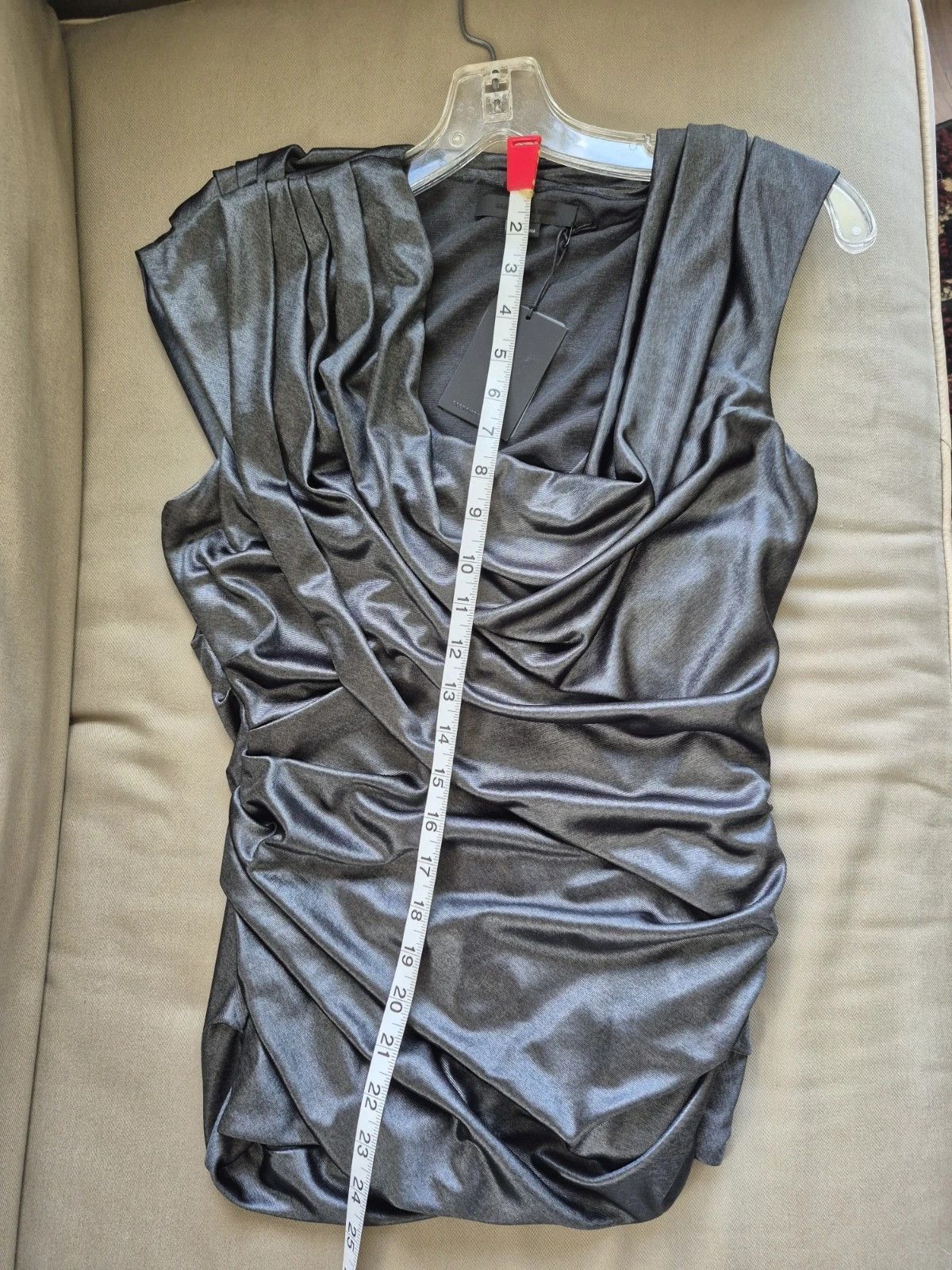 Alexander Wang Metallic Blouse NWT Going Out Party Retro Travel Size M / US 6-8 / IT 42-44 - 13 Thumbnail