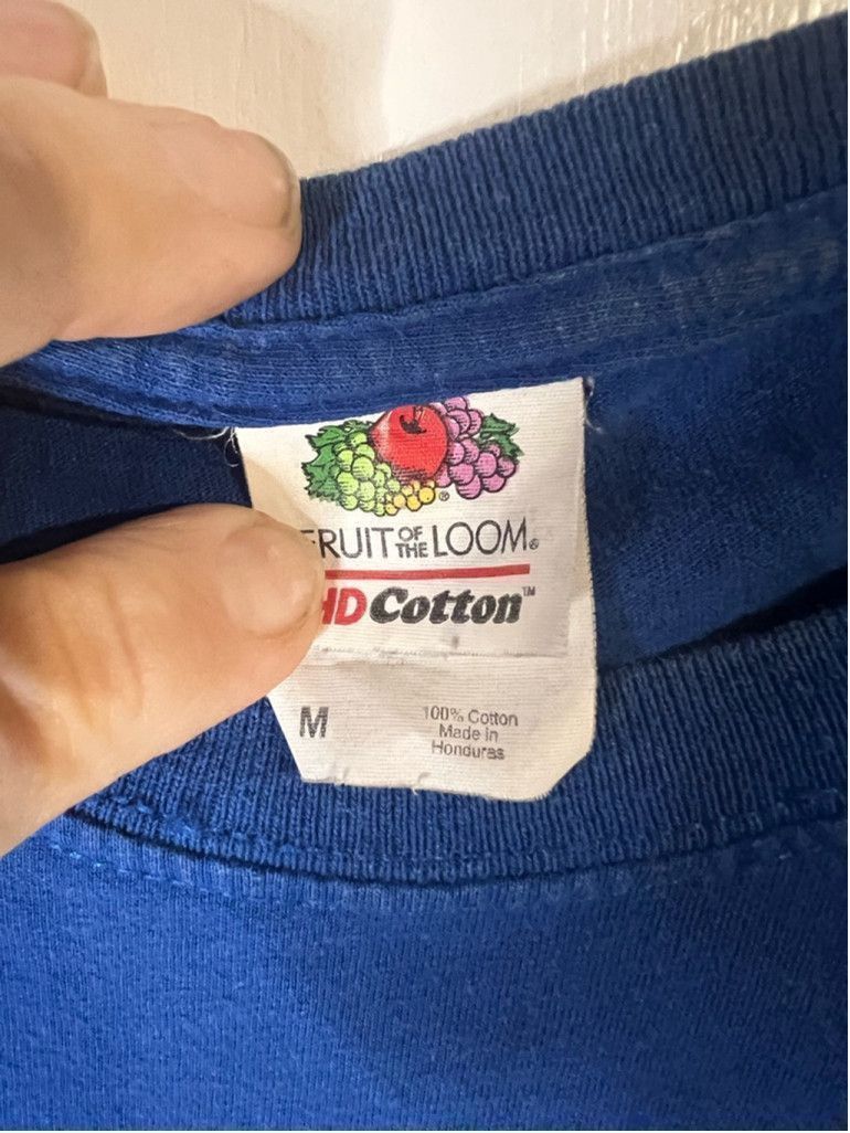 Fruit Of The Loom Men's Fruit of the Loom Jesus tshirt Size M Blue Size US M / EU 48-50 / 2 - 3 Thumbnail