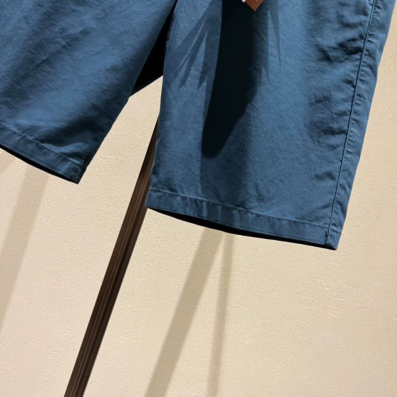 LORO PIANA sizeXL Navy blue elastic cotton men's shorts
