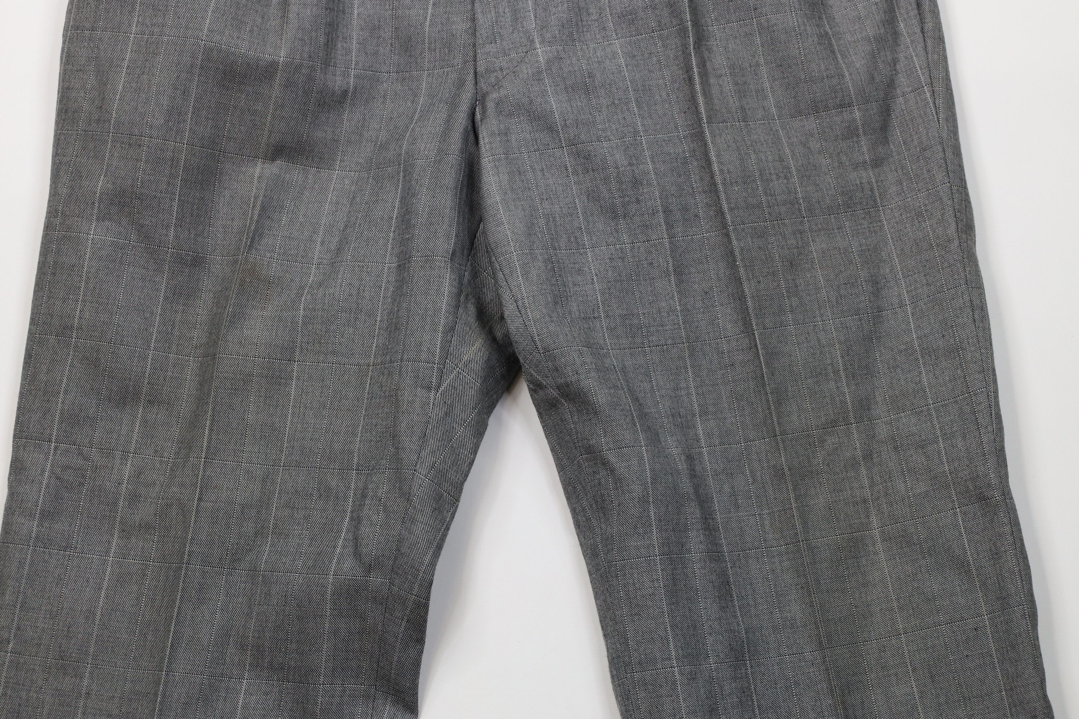 Vintage Vintage 70s Streetwear Flared Wide Leg Chino Pants Plaid USA Size US 36 / EU 52 - 3 Thumbnail