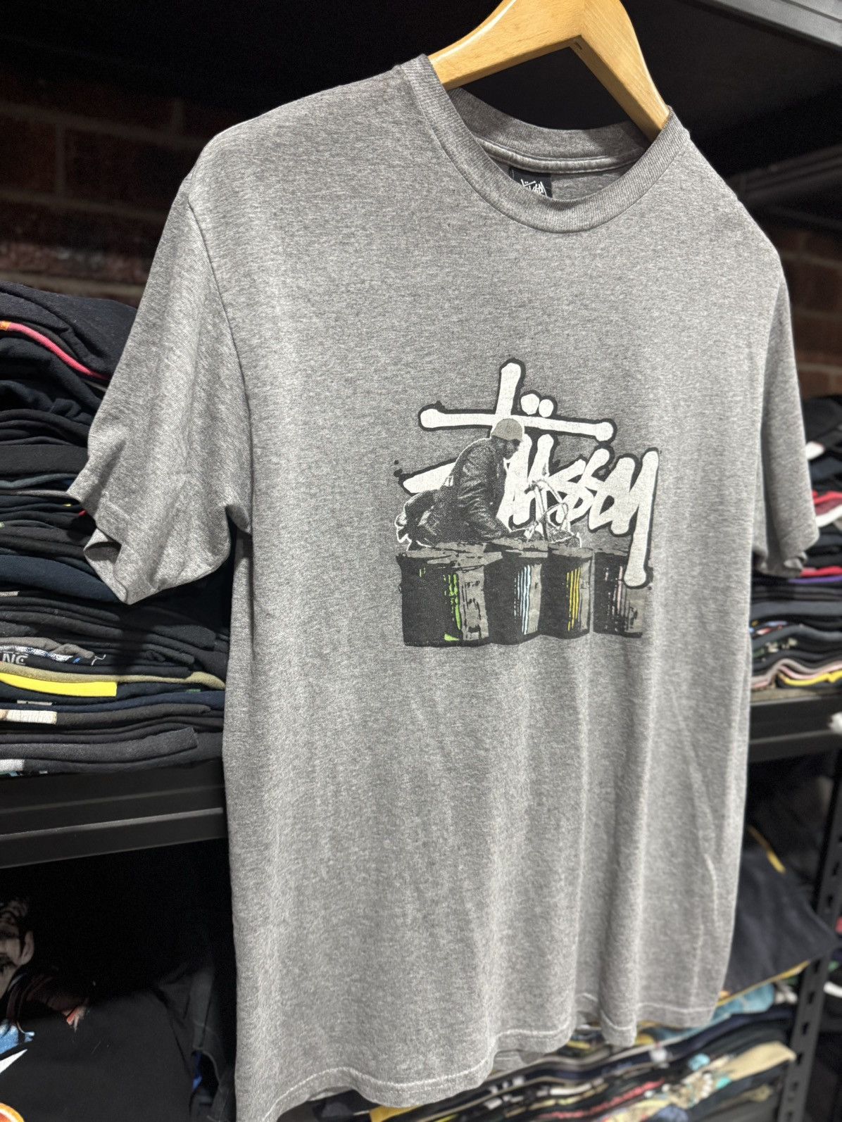 Stussy VINTAGE STUSSY GREY MAN Size US M / EU 48-50 / 2 - 2 Thumbnail