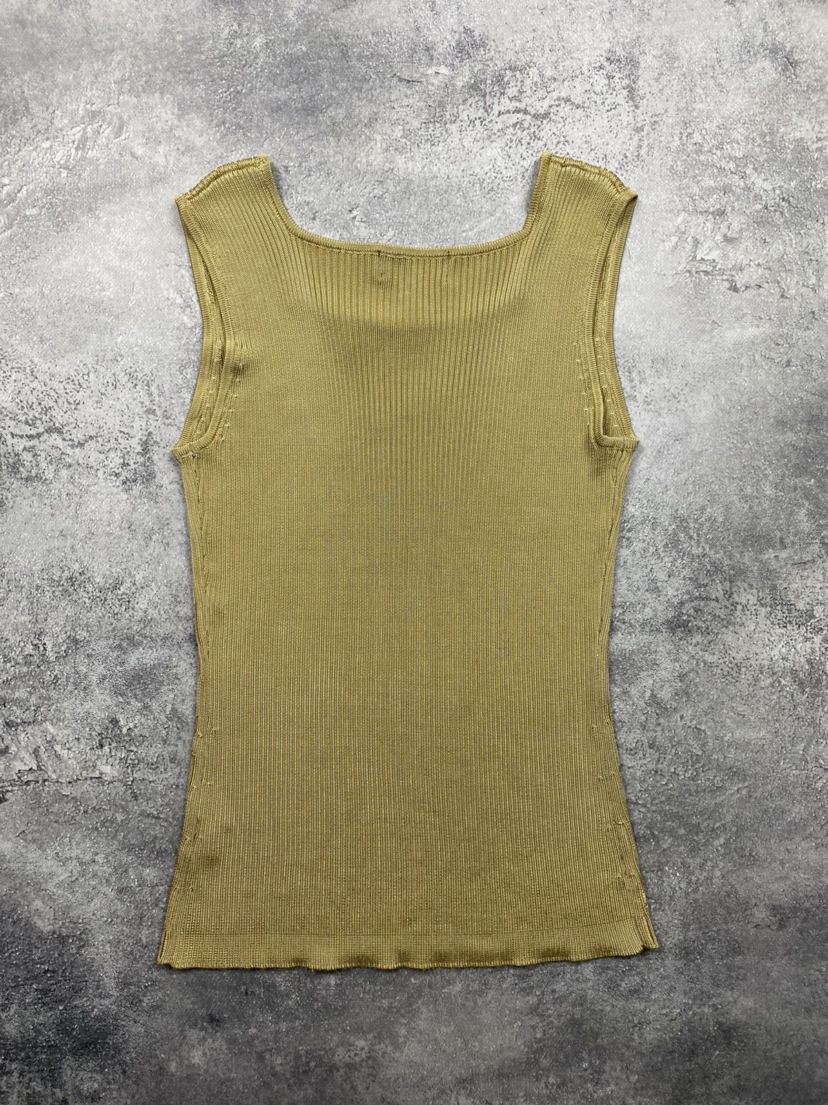 Salvatore Ferragamo Silk Tank Top Rare Striped Shirt 90s