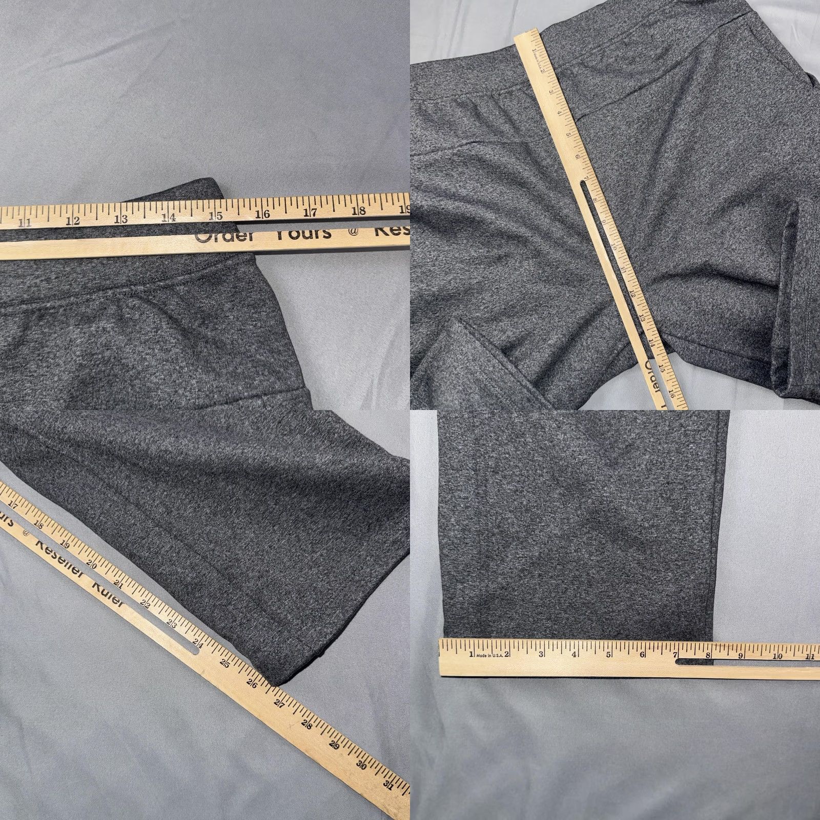Lululemon Lululemon Mens M Gray Fleece Sweatpants Yoga Athletic Elastic Waist Drawstring Size US 31 - 8 Thumbnail