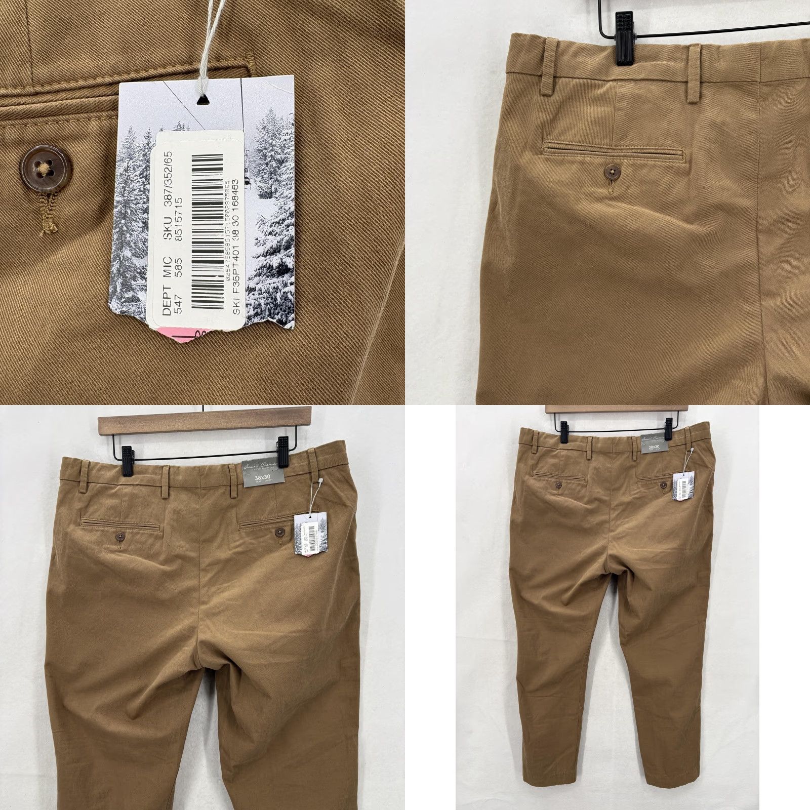 Cremieux Daniel Cremieux Signature Collection Pants Mens 38x28 Brown Stretch Chino NWT Size US 38 / EU 54 - 9 Thumbnail