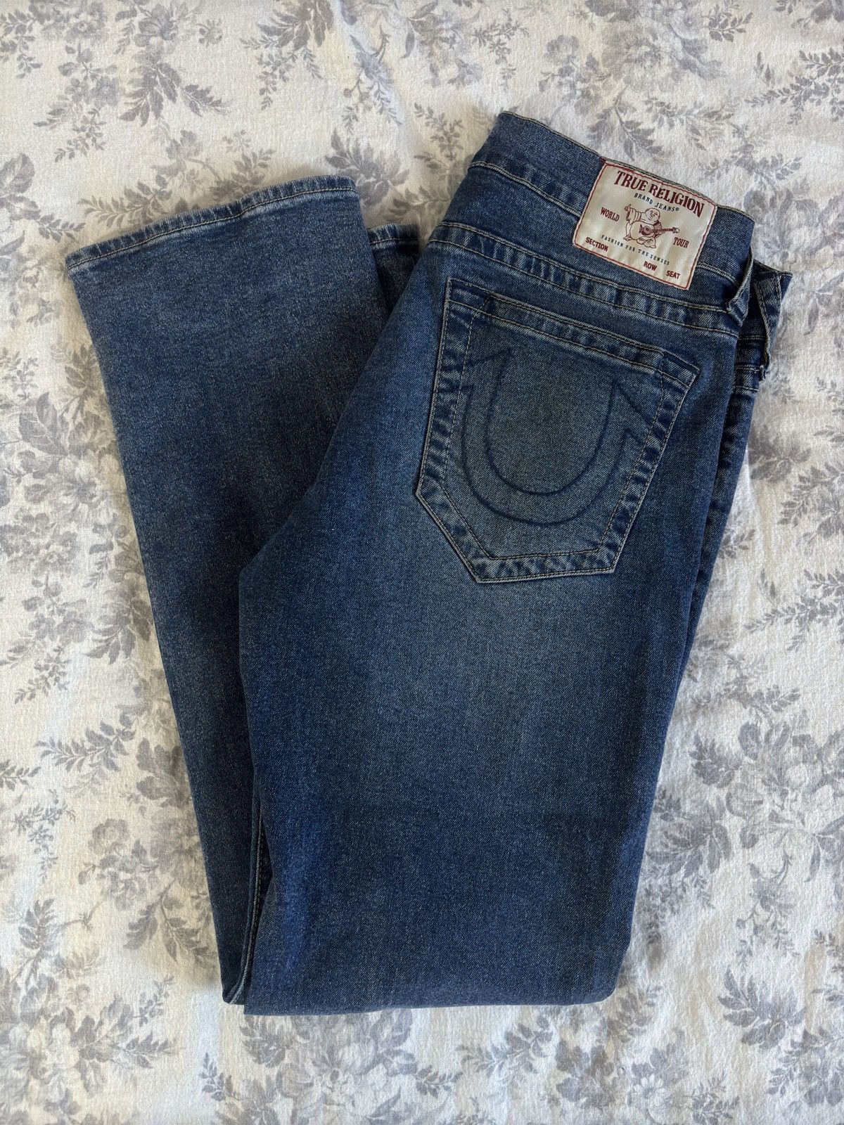 True Religion relaxed straight jeans