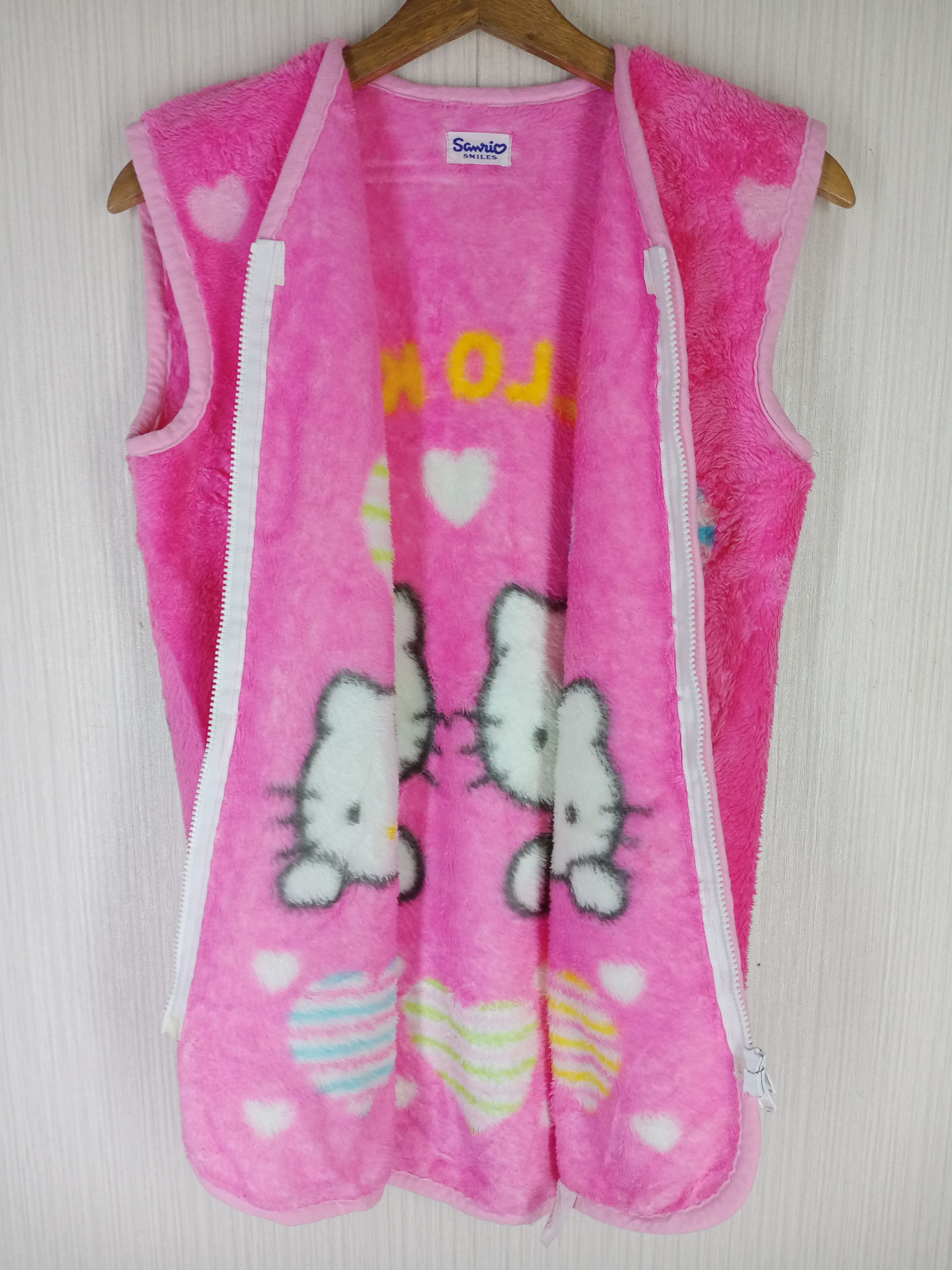 Cartoon Network Vintage Sanrio Hello Kitty Japanese Anime Fleece Vest Size M / US 6-8 / IT 42-44 - 11 Thumbnail
