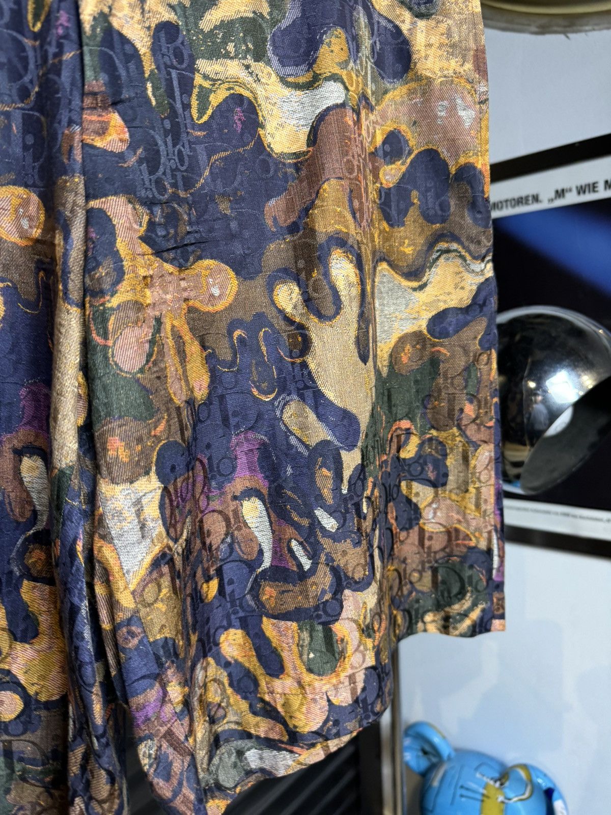 Dior Dior x Peter Doig Runway Monogram Oblique Silk Shorts - 52 Size US 36 / EU 52 - 4 Thumbnail