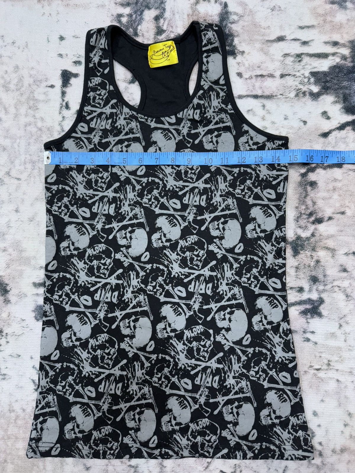 Japanese Brand Banana Trip Skull Overprint Tank Top Shirt Size US XS / EU 42 / 0 - 11 Thumbnail