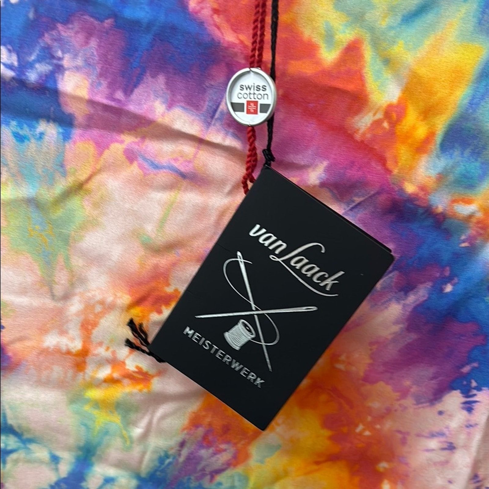 Other NWT Van Laack Pink Blue Tie-Dye Short Sleeve T-Shirt Size 0 Size XS / US 0-2 / IT 36-38 - 2 Thumbnail