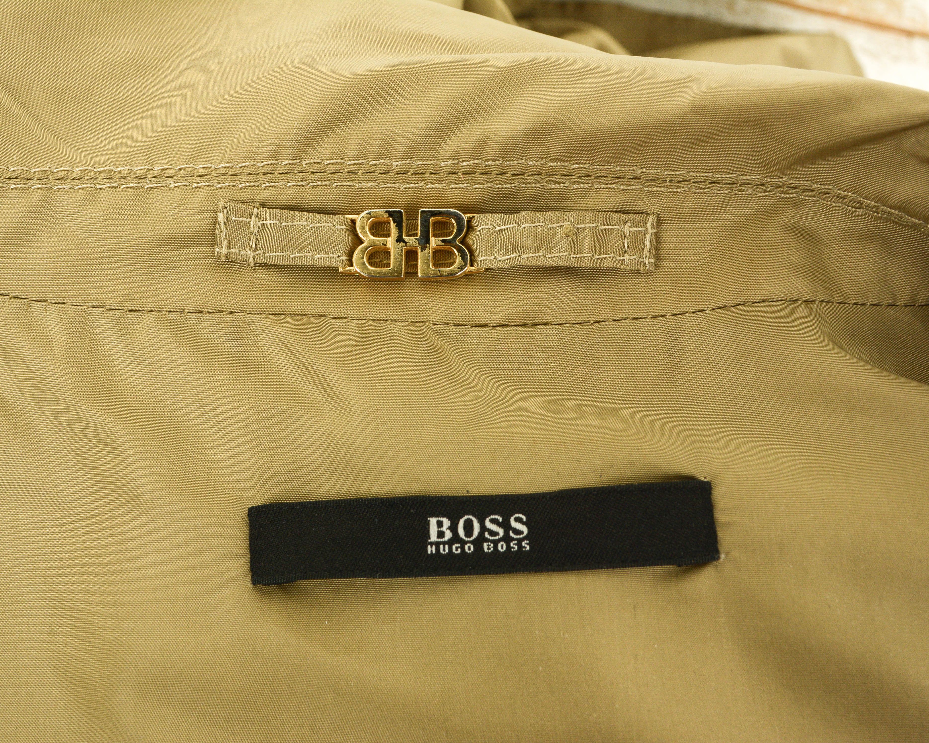 Hugo Boss Women S Coat Jacket Rain Trenchcoat Mac Belted Lightweight Size S / US 4 / IT 40 - 5 Thumbnail