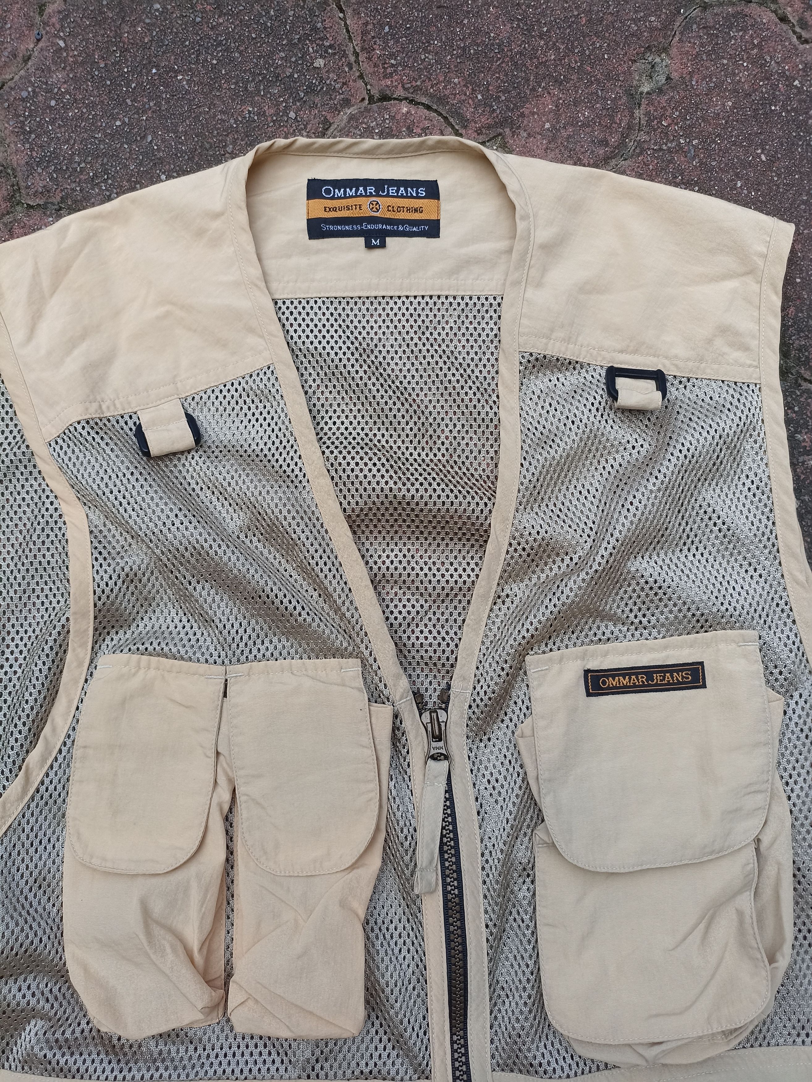 Japanese Brand Vintage Ommar Jeans Vest tactical series mesh design Size US M / EU 48-50 / 2 - 4 Thumbnail