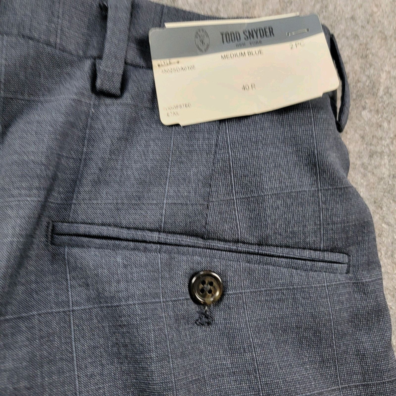 Todd Snyder Todd Snyder Windowpane Wool Trouser Suit Pants Size US 40 / EU 56 - 12 Thumbnail