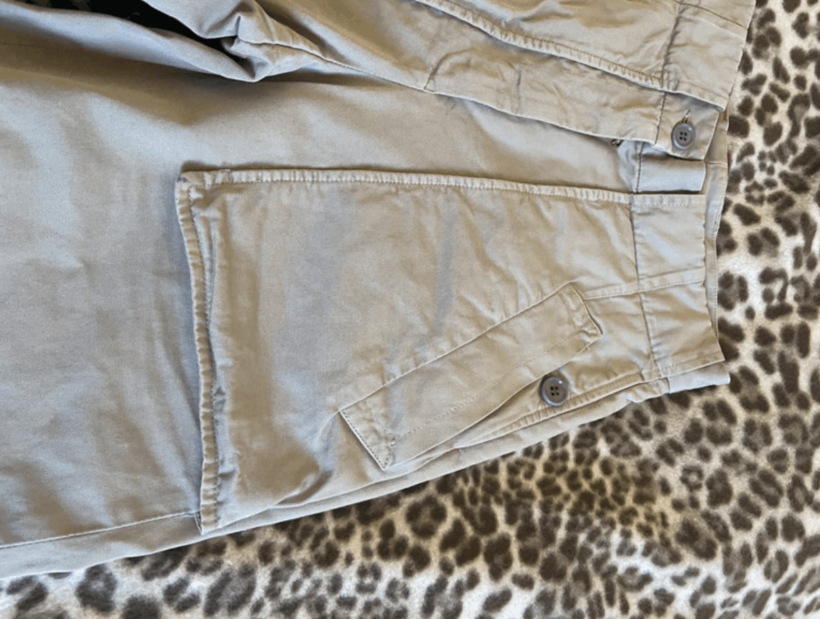 Dries Van Noten × Vintage Dries Van Noten Pants Baggy Wide Crop Cargo Jeans Top EX0109 Size 26" / US 2 / IT 38 - 4 Thumbnail