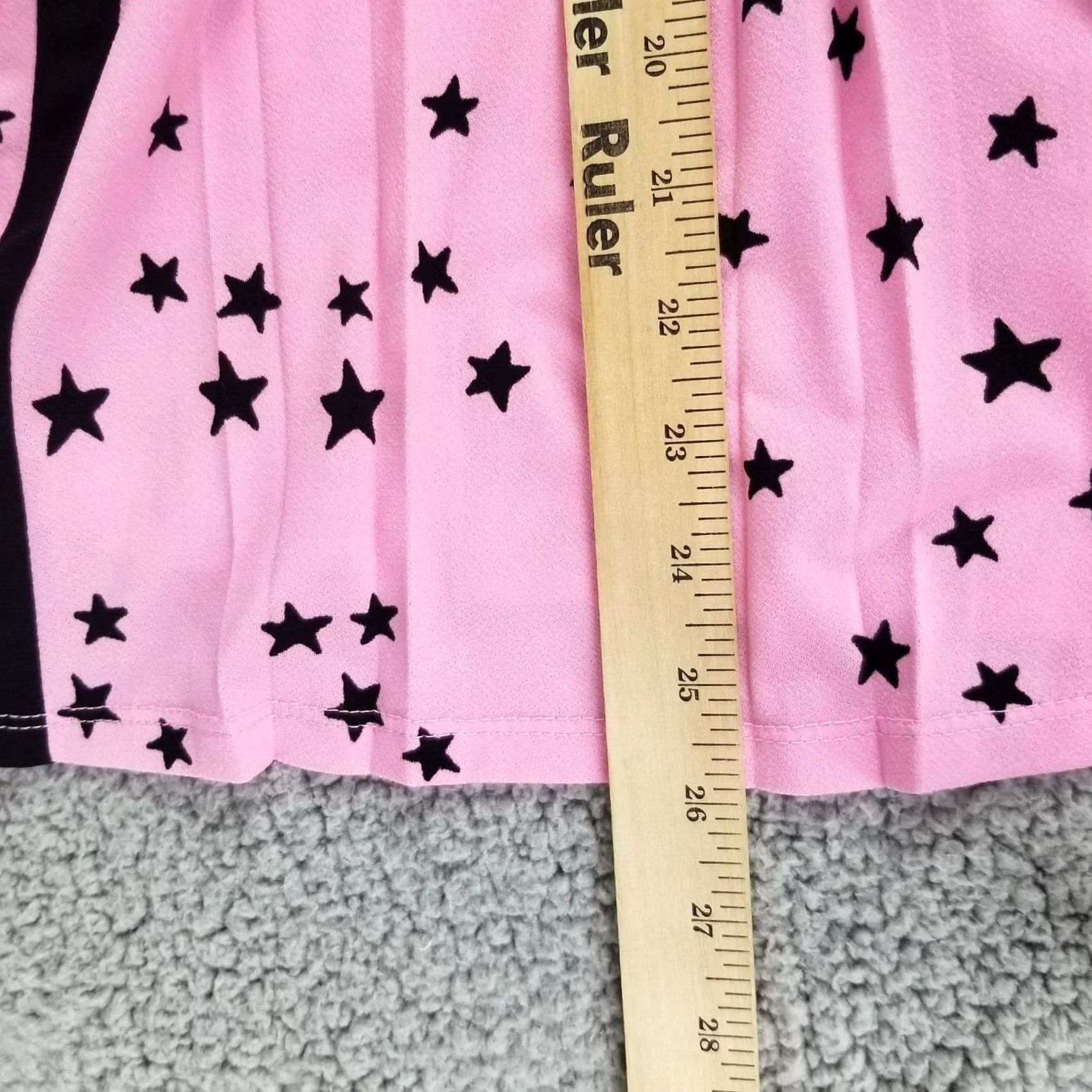 Vintage Elle Tank Shirt Womens Small Pink Star Lace Trim top Size S / US 4 / IT 40 - 4 Thumbnail