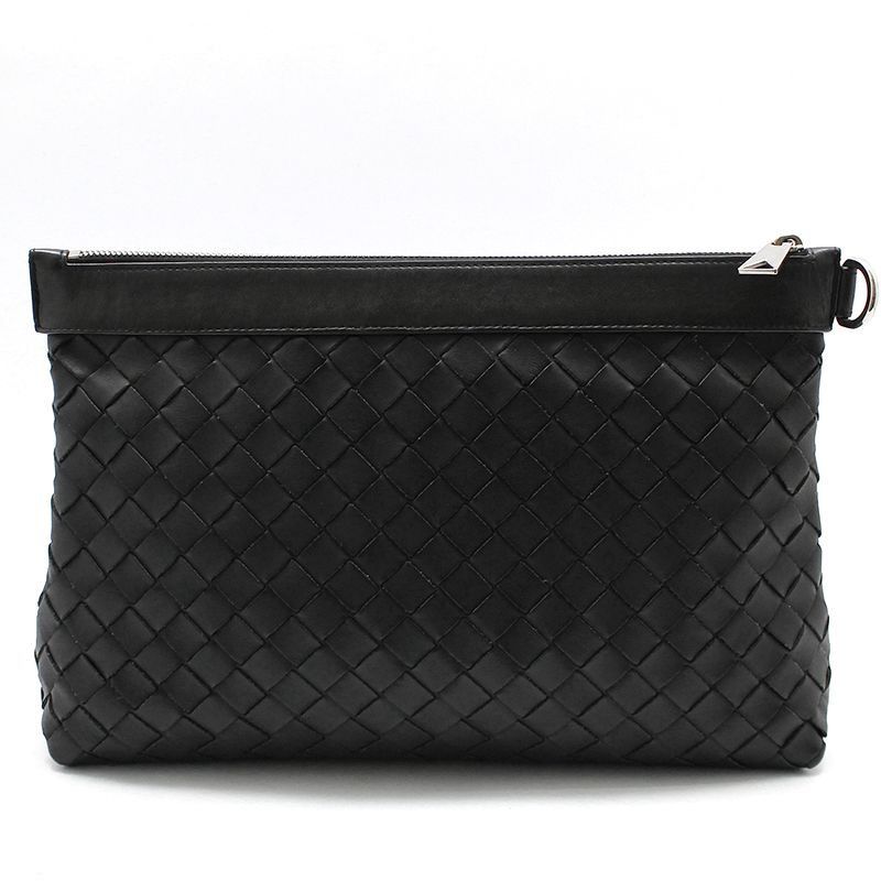 Bottega Veneta Intrecciato Mesh Small Clutch Black Size ONE SIZE - 1 Thumbnail