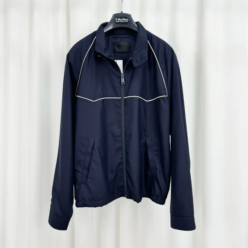 Prada Prada Men's Long Sleeve Navy Wool Jacket Size US L / EU 52-54 / 3 - 1 Thumbnail