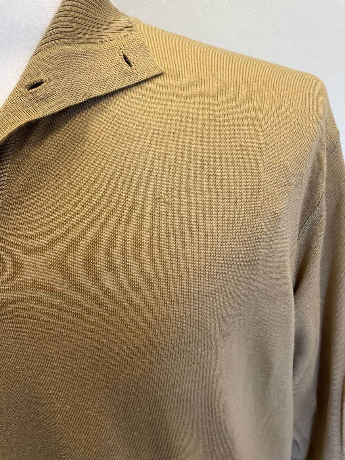 Brioni Button Placket Mock Neck Wool Sweater Size US XL / EU 56 / 4 - 2 Thumbnail