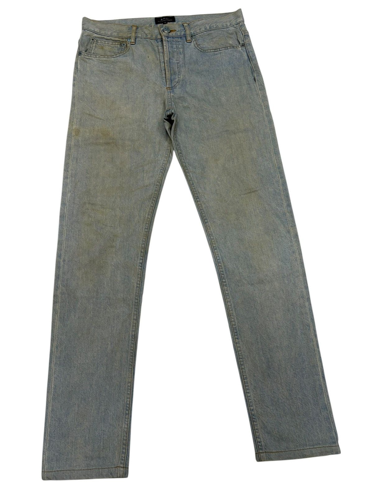 A.P.C. A.P.C Straight Leg Cut Mud Rusty Jeans Size US 30 / EU 46 - 3 Thumbnail