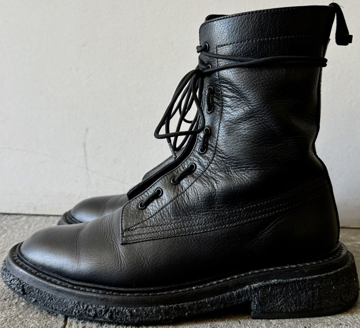 Dior Dior - Hedi Slimane - AW07 “Navigate”- Leather Combat Boots Size US 9 / EU 42 - 12 Thumbnail