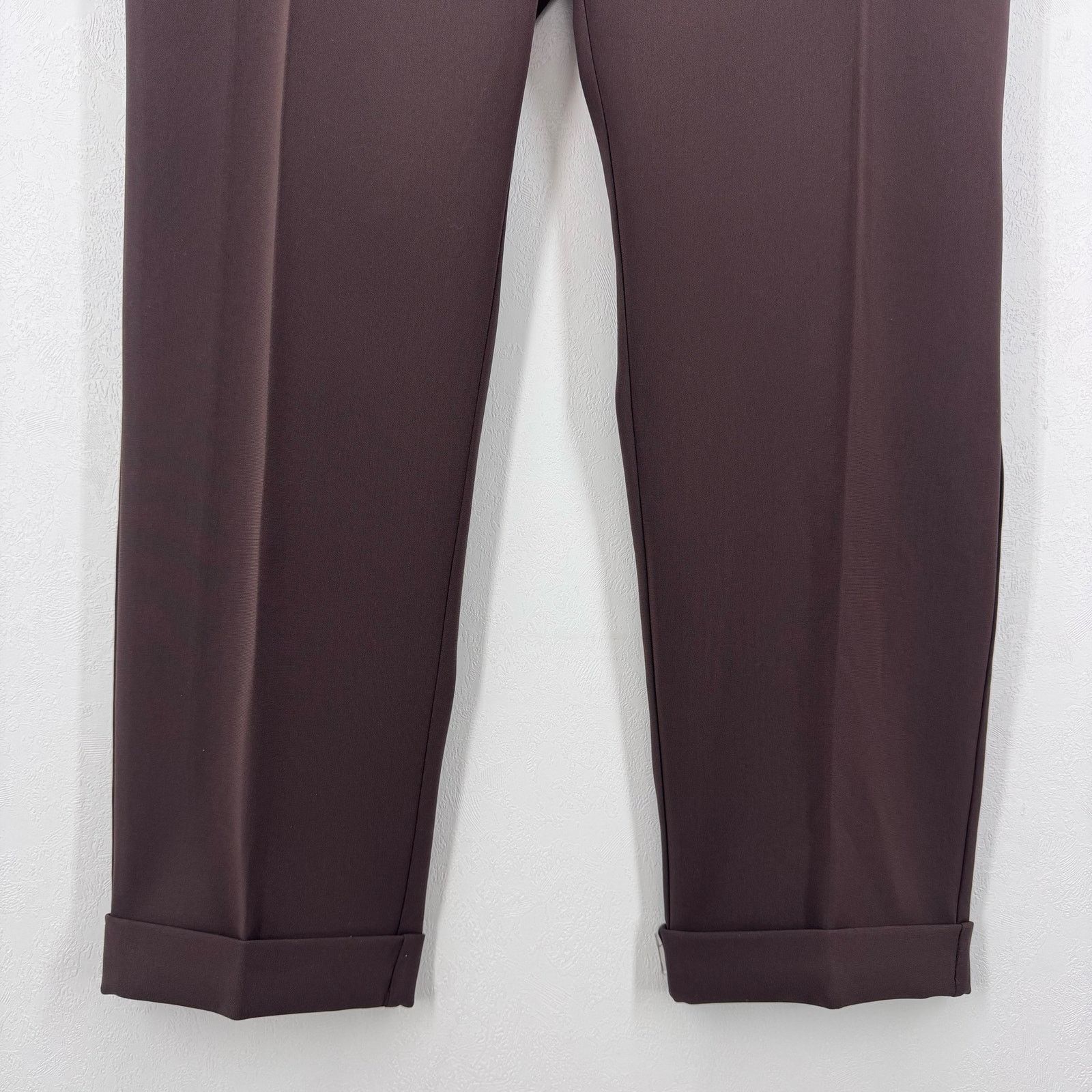 Marina Rinaldi NWT Marina Rinaldi Reame Cigarette Pants Brown Plus Size 20 Size 42" / US 20 - 4 Thumbnail