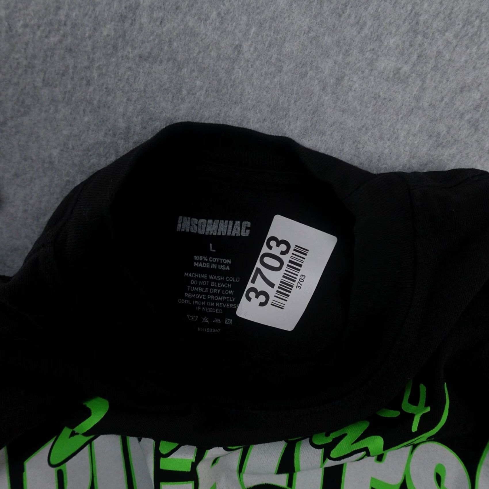 Vintage Insomniac Zombieland Apocalypse Long Sleeve Shirt Large L Black Mens Graphic Print 2024 Old School Horror Size US L / EU 52-54 / 3 - 5 Thumbnail