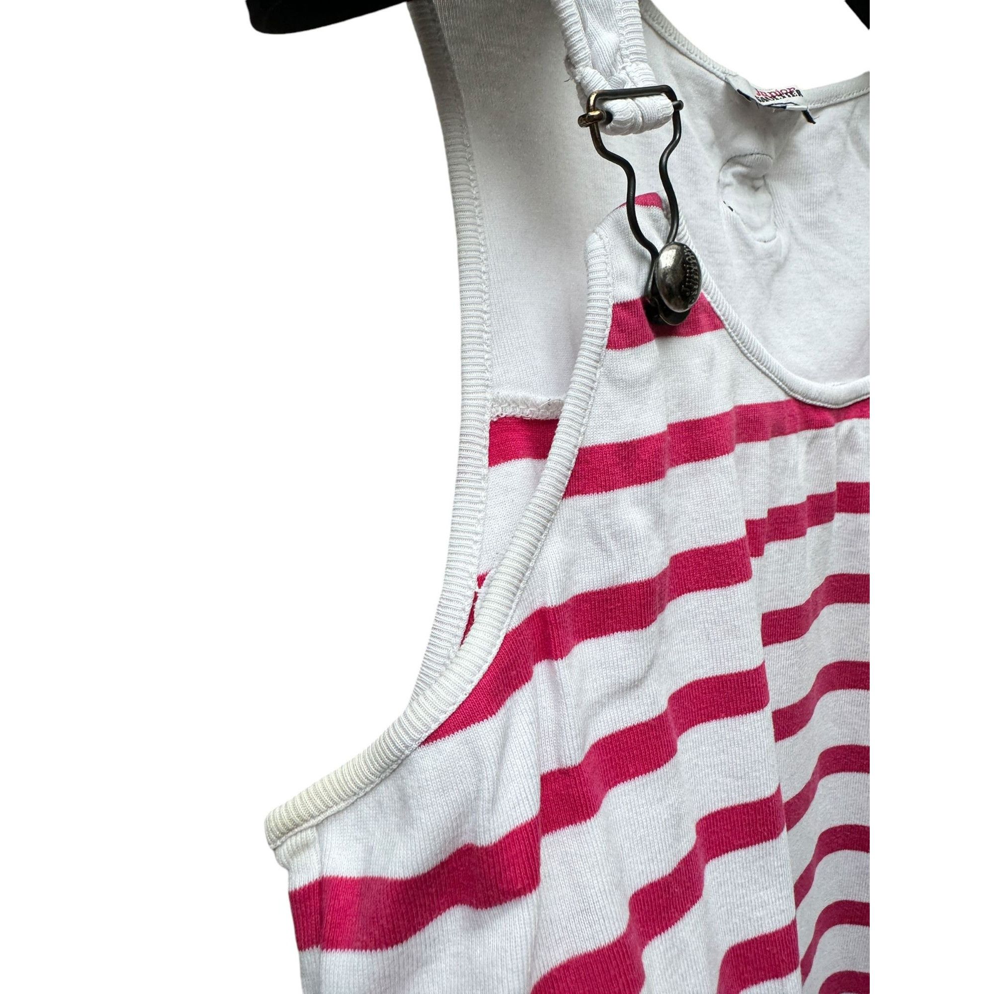 Jean Paul Gaultier Vintage Red White Striped Tank top Dungarees Size XS / US 0-2 / IT 36-38 - 5 Thumbnail