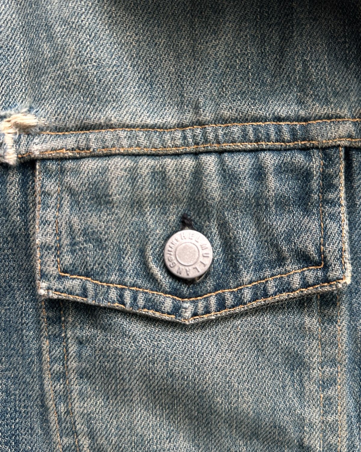 Helmut Lang 1999 Helmut Lang Faded Blue Denim Jacket Size XS / US 0-2 / IT 36-38 - 9 Thumbnail