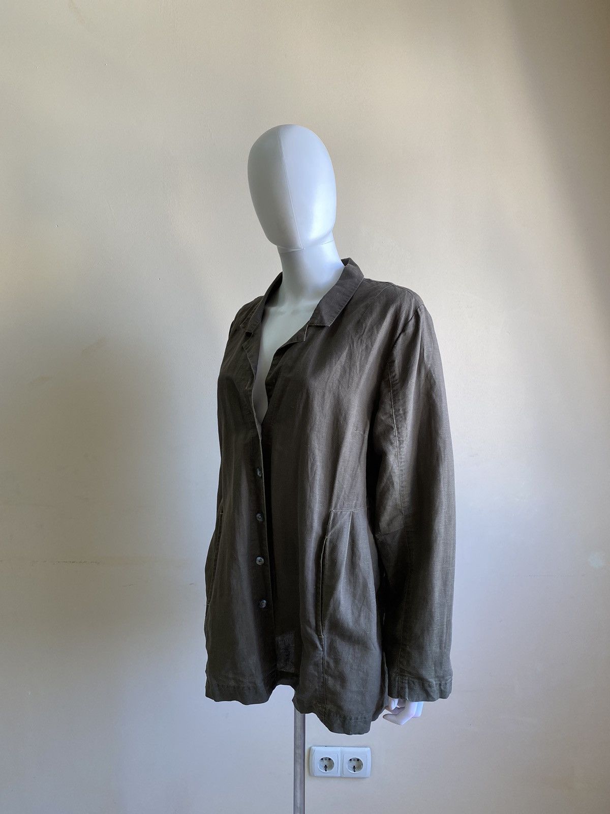 Gudrun Sjoden Gudrun Sjoden Womens Green Linen/Cotton Jacket Size L Size L / US 10 / IT 46 - 8 Thumbnail