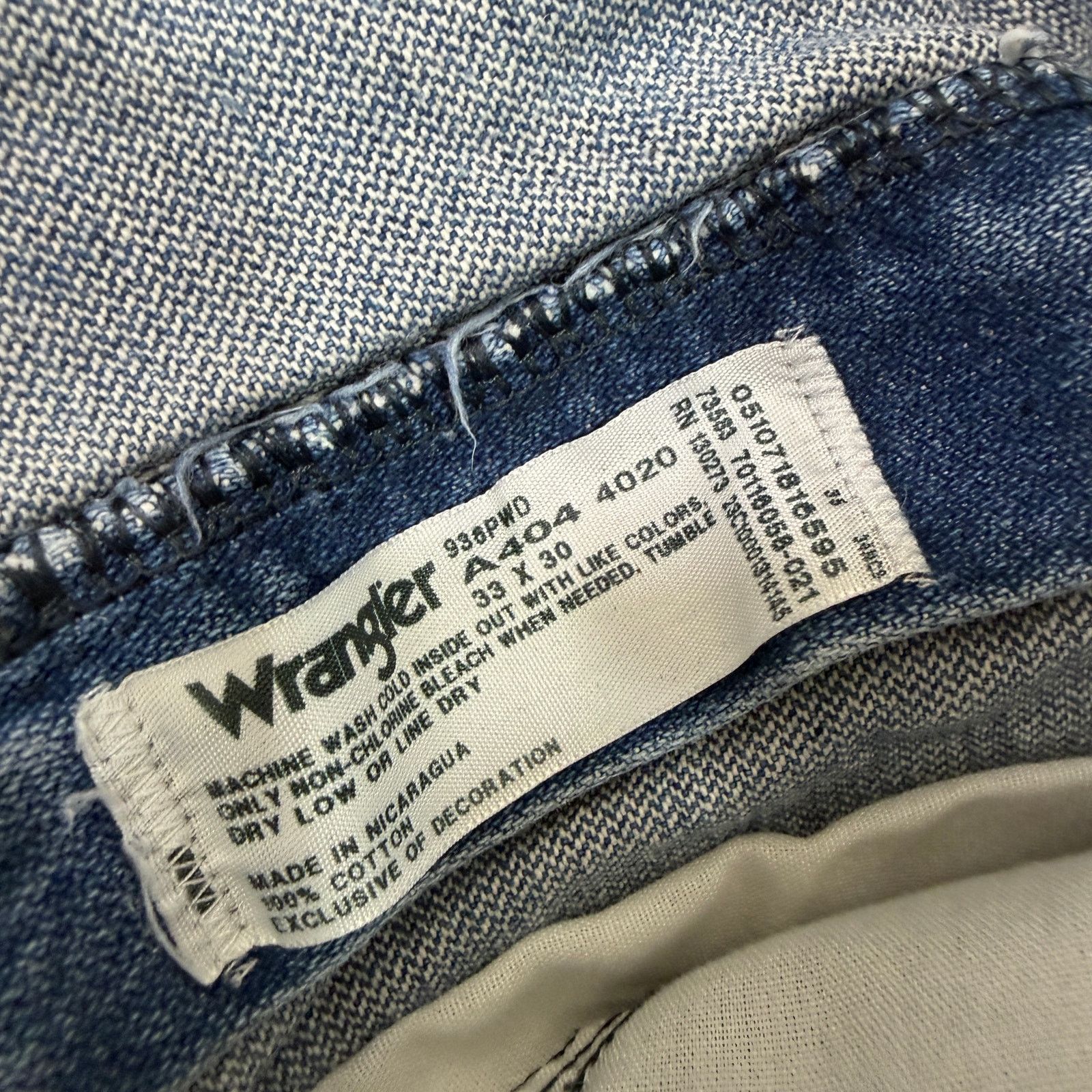 Wrangler Wrangler Slim Fit Cowboy Cut Jeans 33x30 Blue Faded 936PWD Size US 33 - 5 Thumbnail