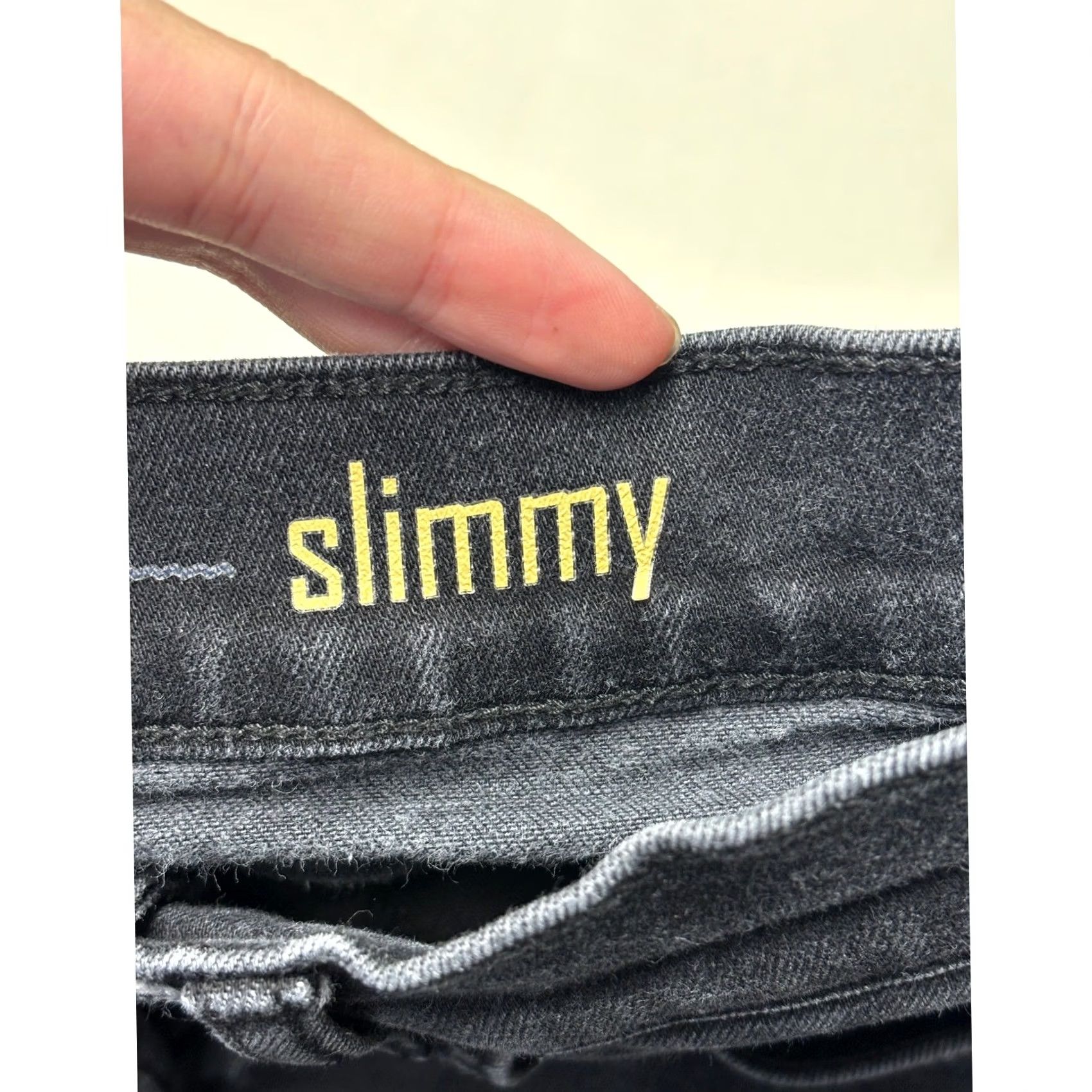 7 For All Mankind 7 For All Mankind Slimmy Jeans Mens 29X30 Black Stretch Denim Slim Fit 5-Pocket Jeans Size US 29 - 4 Thumbnail