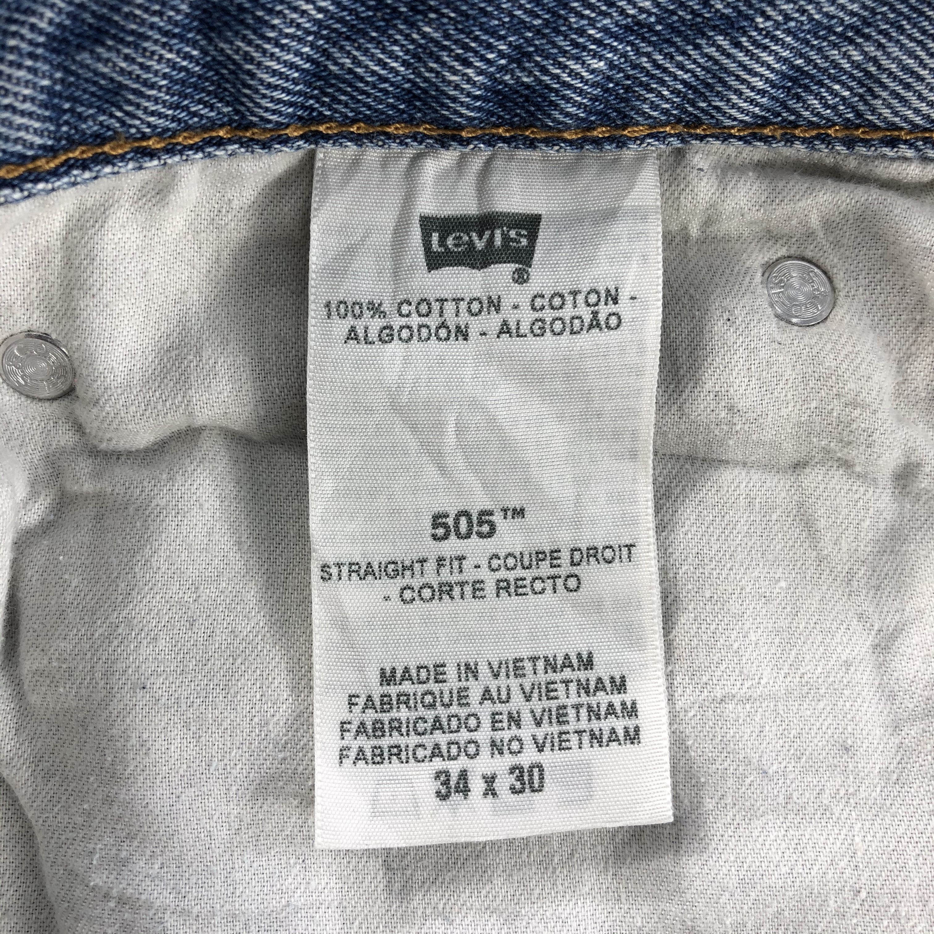 Levi's Vintage Levis 505 Jeans- J1320 Size US 36 / EU 52 - 10 Thumbnail