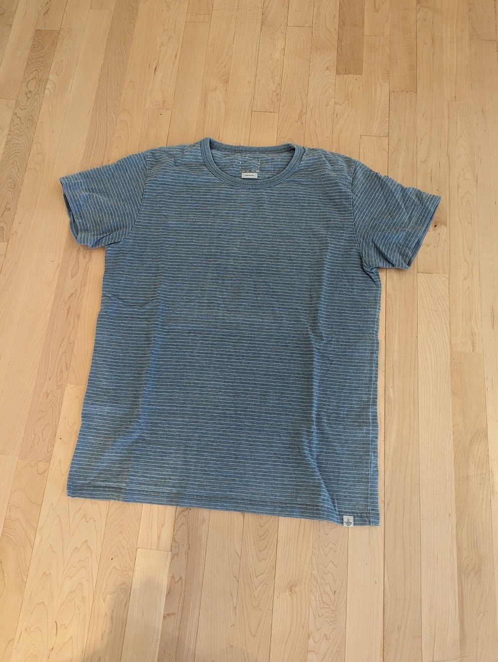 image of Visvim Border Tee in Light Blue/Pink, Men's (Size 2XL)