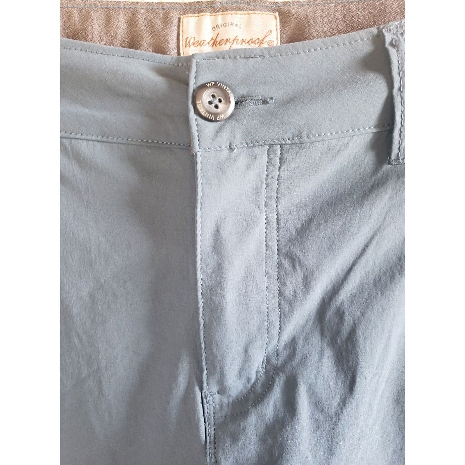 Weatherproof Weatherproof Men's QuickDry Lightweight Chino Shorts Blue 34 Regular 10.5in Inseam Vintage Summer Size US 34 / EU 50 - 4 Thumbnail