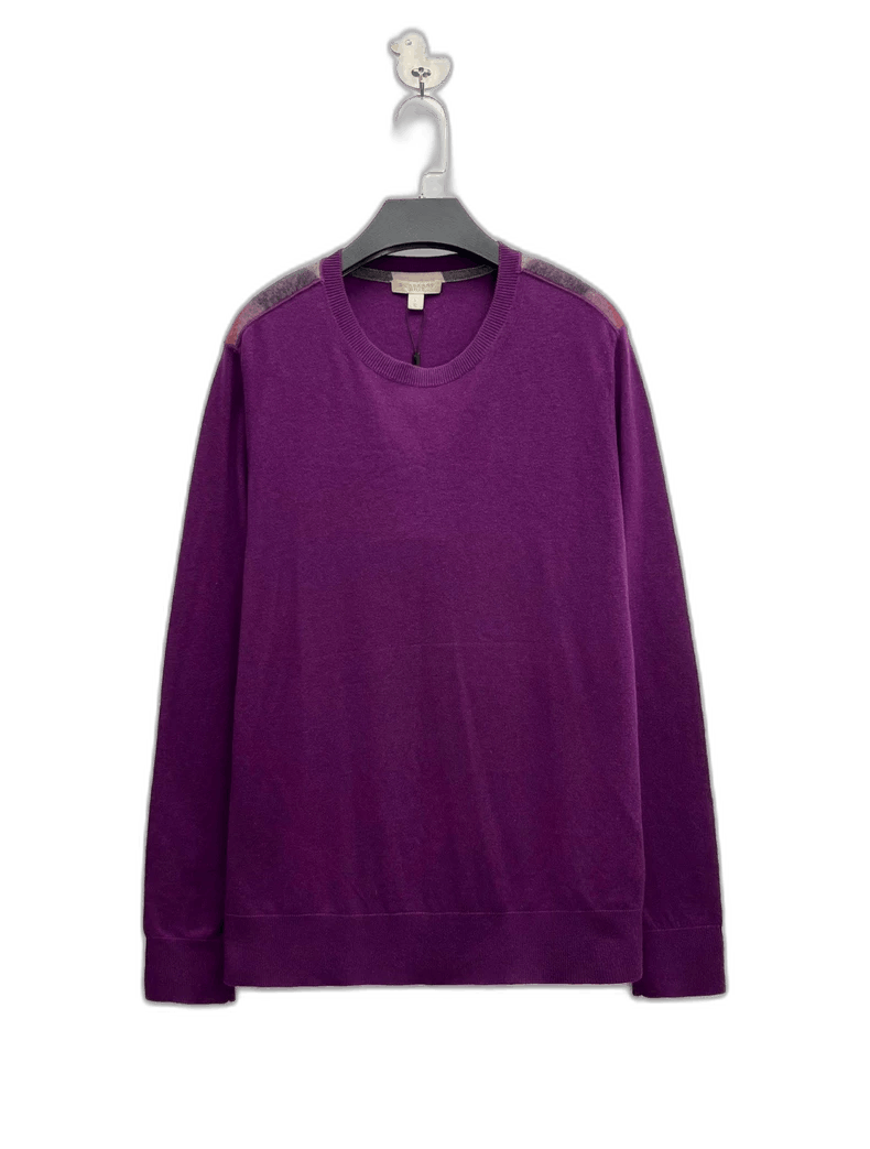 Burberry Burberry Purple Cashmere Knit Sweater-yf Size US L / EU 52-54 / 3 - 1 Thumbnail