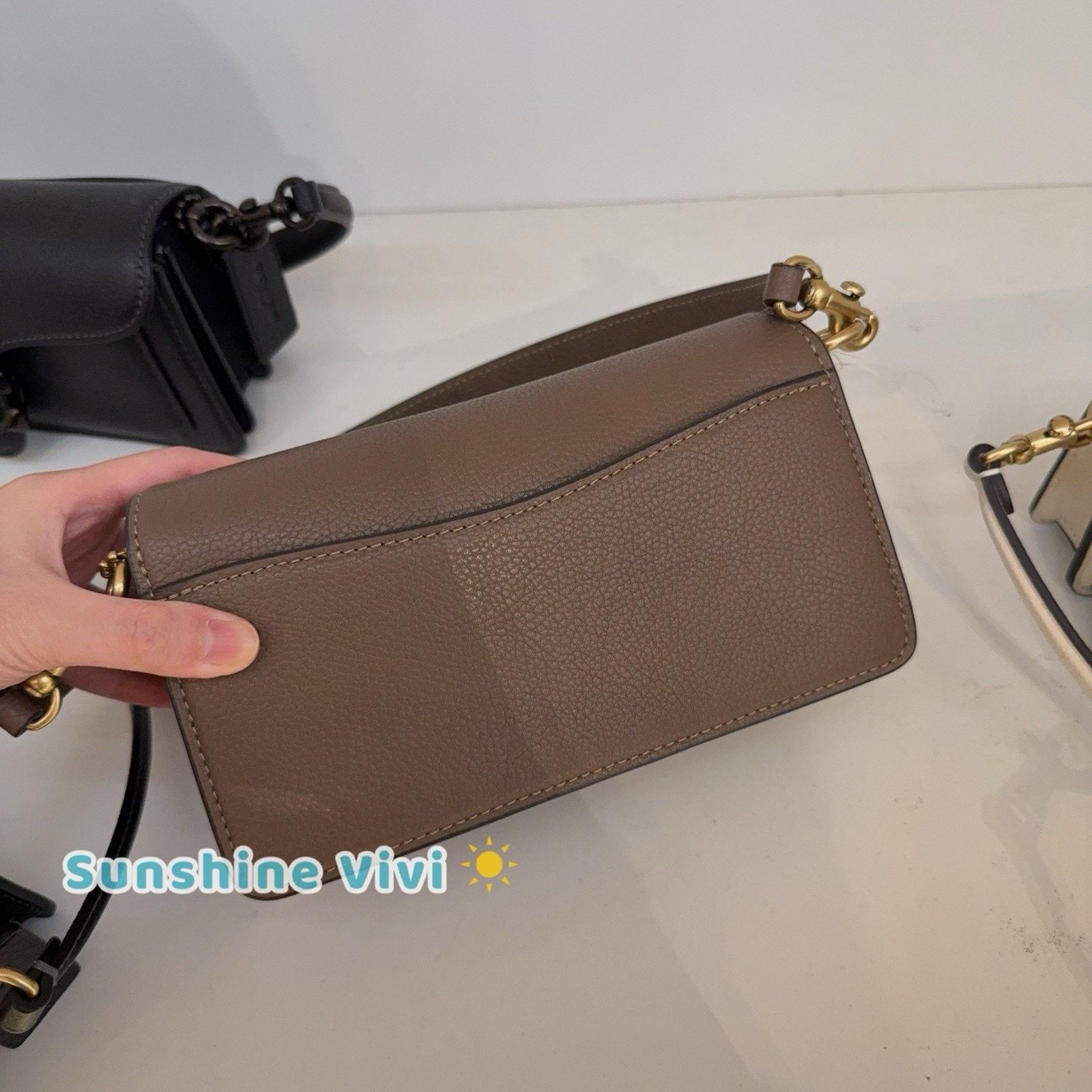 Coach NWT Coach CY201 Tabby Shoulder Bag 20 leather Dark stone Size ONE SIZE - 3 Thumbnail