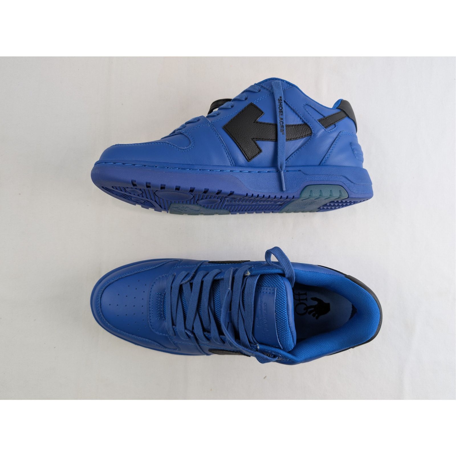 Off-White o1rshd1 Out of Office Calf Leather sneakers in Blue/Black Size US 12 / EU 45 - 1 Thumbnail