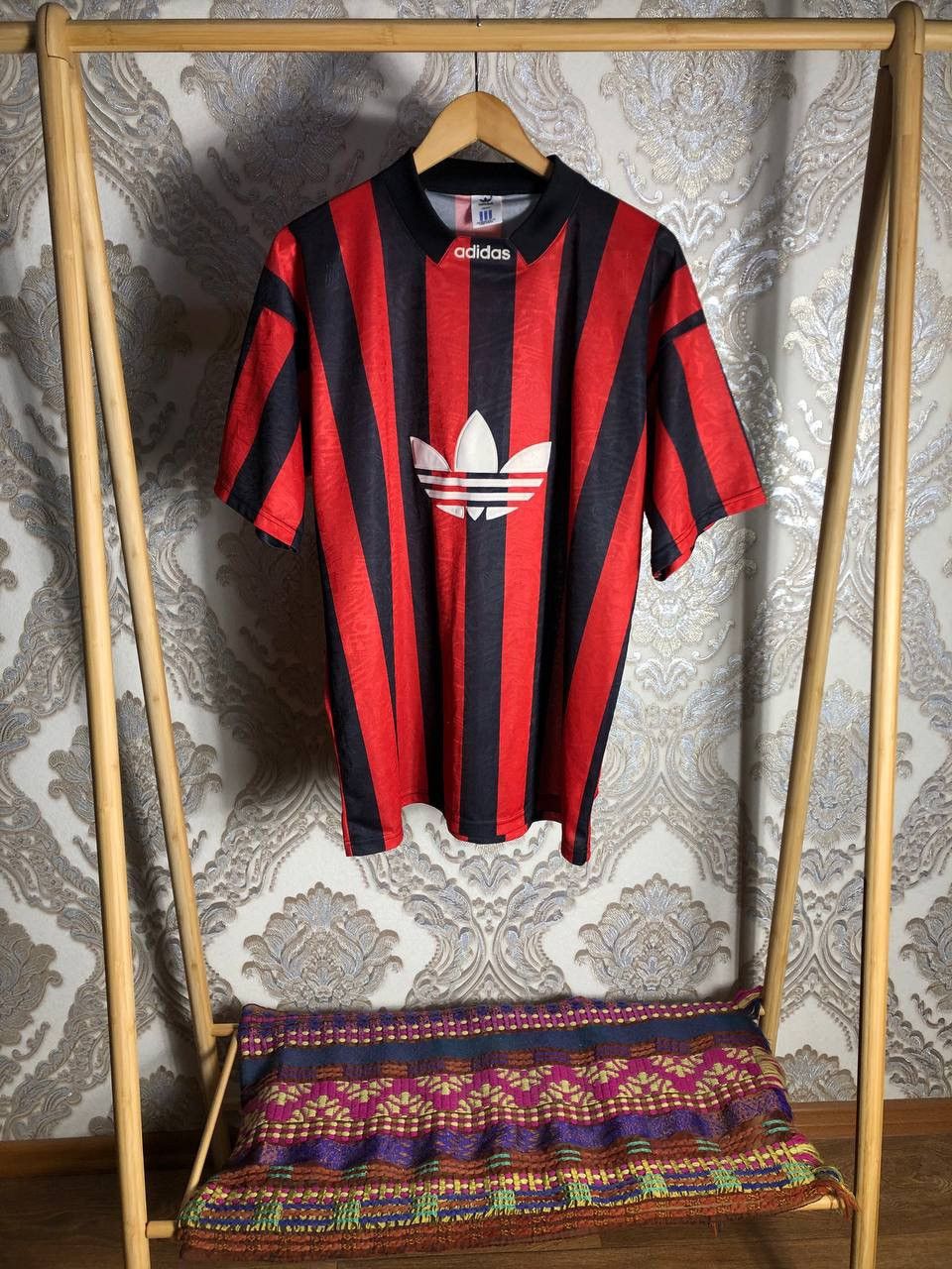 Adidas × Vintage VERY RARE ADIDAS BIG LOGO RETRO SOCCER JERSEY BLOKECORE 90s Size US M / EU 48-50 / 2 - 1 Thumbnail