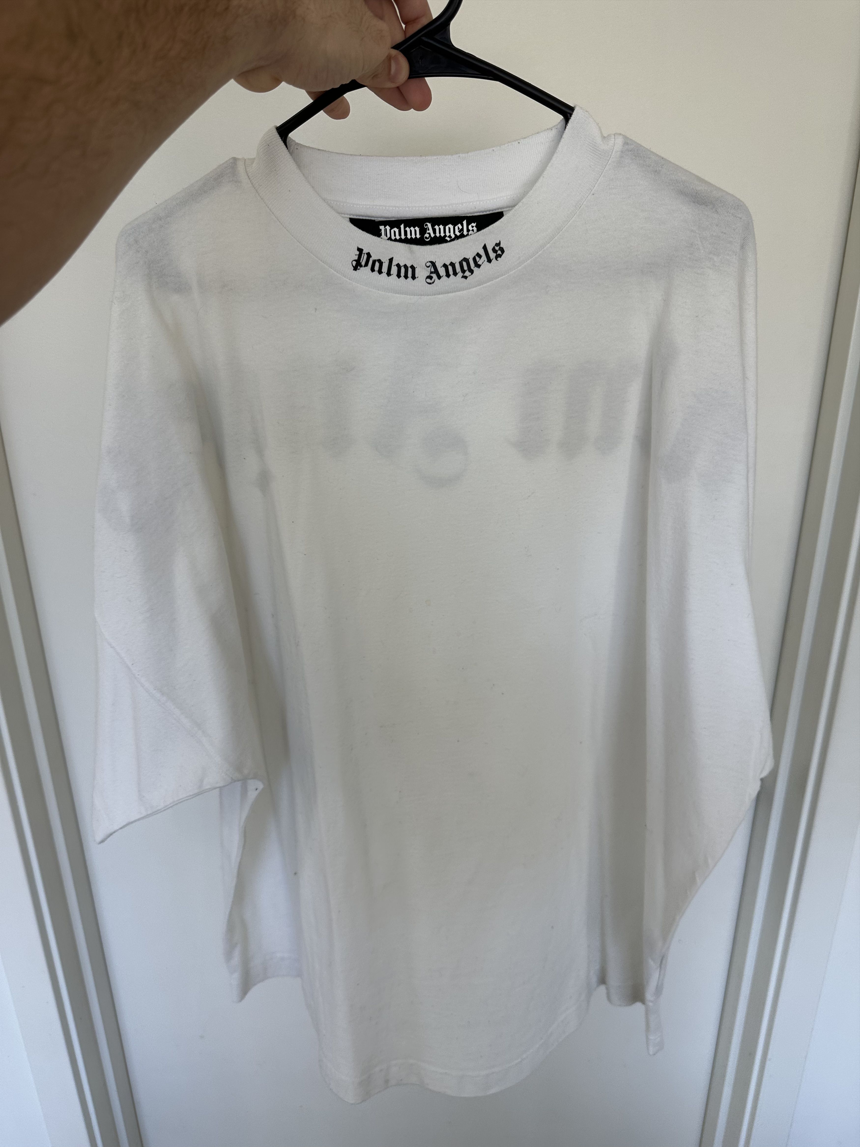 Palm Angels Palm Angels Classic Logo Over Tee Man White Size US XL / EU 56 / 4 - 4 Thumbnail