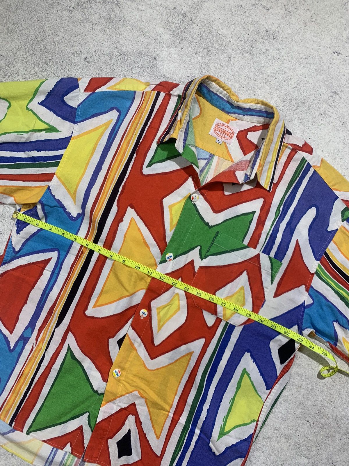 Jams World × Vintage James world vintage rayon Buttom up shirt Abstract Size US L / EU 52-54 / 3 - 5 Thumbnail
