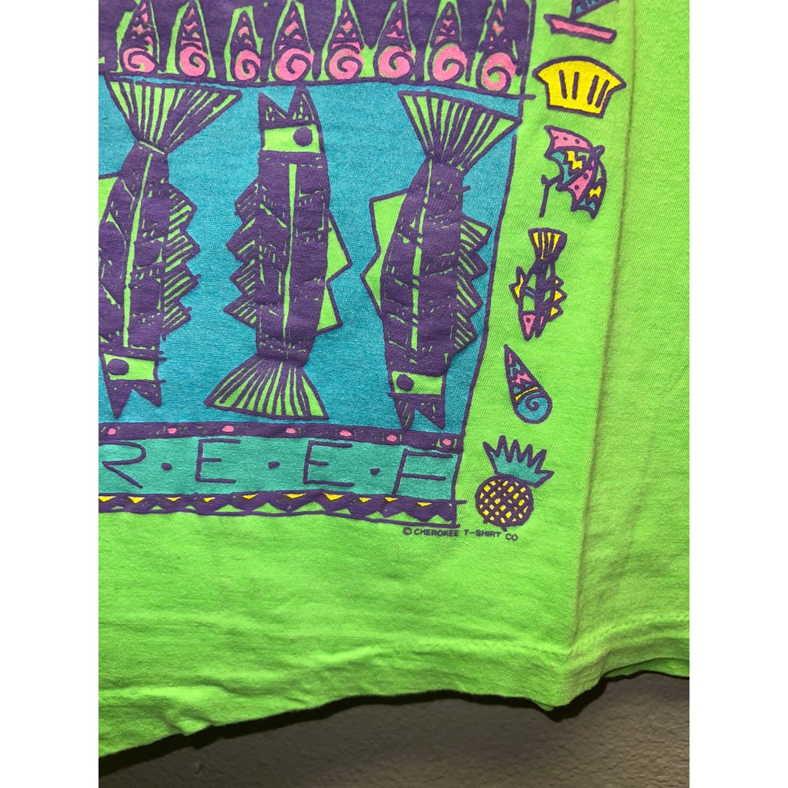 Cherokee Womens Vintage Cherokee Tank Top Shirt Barrier Reef Tee L Size L / US 10 / IT 46 - 4 Thumbnail