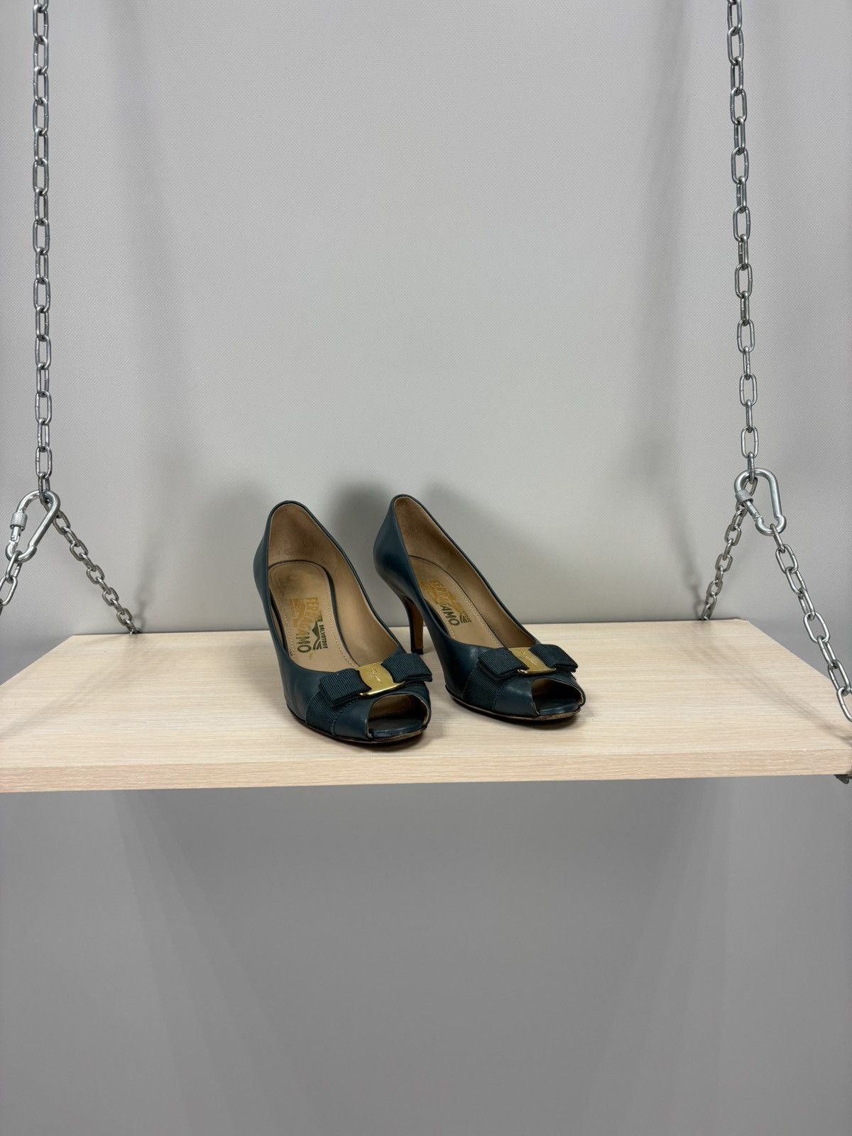 Salvatore Ferragamo Womens heels Salvatore Ferragamo Size 6 1/2 Color Blue Size US 6.5 / IT 36.5 - 1 Thumbnail