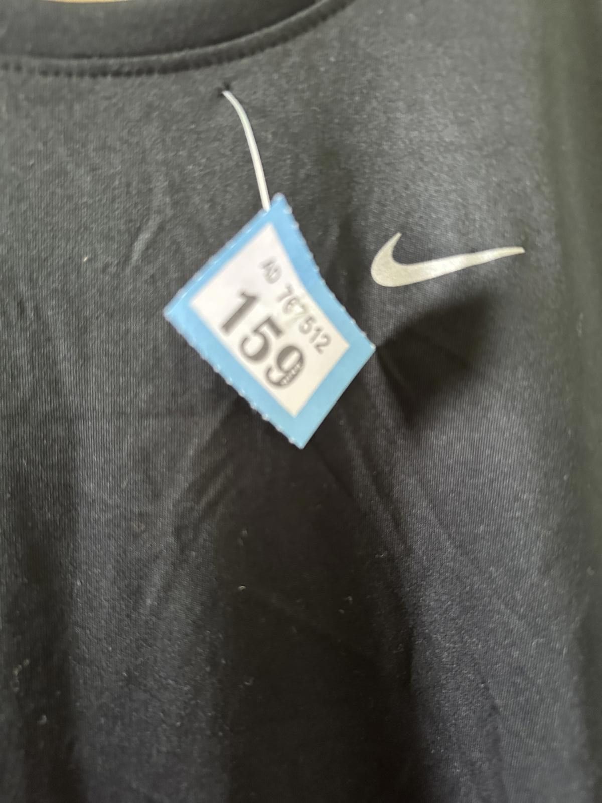 Nike Nike Dri-FIT Black Short Sleeve Running T-Shirt Size M / US 6-8 / IT 42-44 - 2 Thumbnail