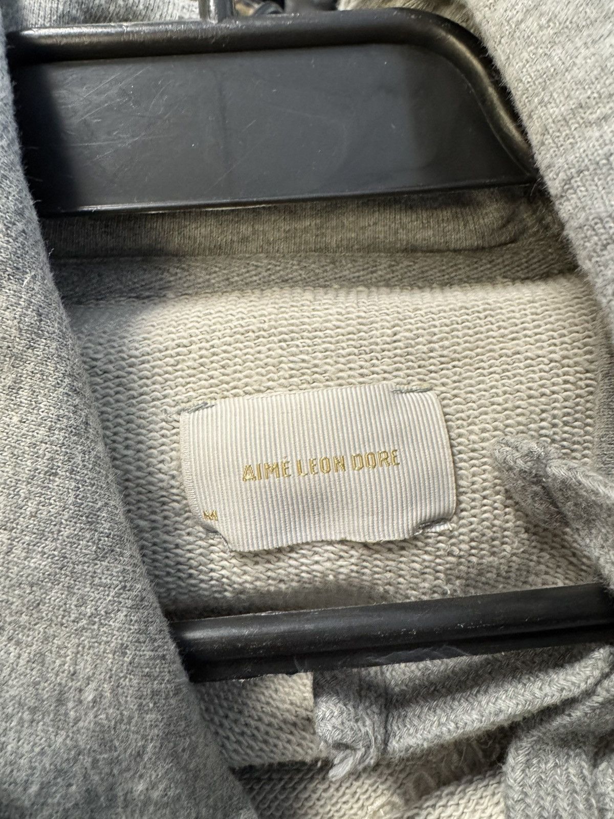 Aime Leon Dore Aime Leon Dore Gray Embroidered Logo Hoodie Medium Hype Size US M / EU 48-50 / 2 - 6 Thumbnail