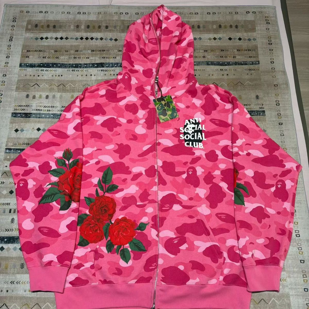 Bape BAPE ASSC CAMO FULL ZIP HOODIE Size US XXL / EU 58 / 5 - 1 Thumbnail