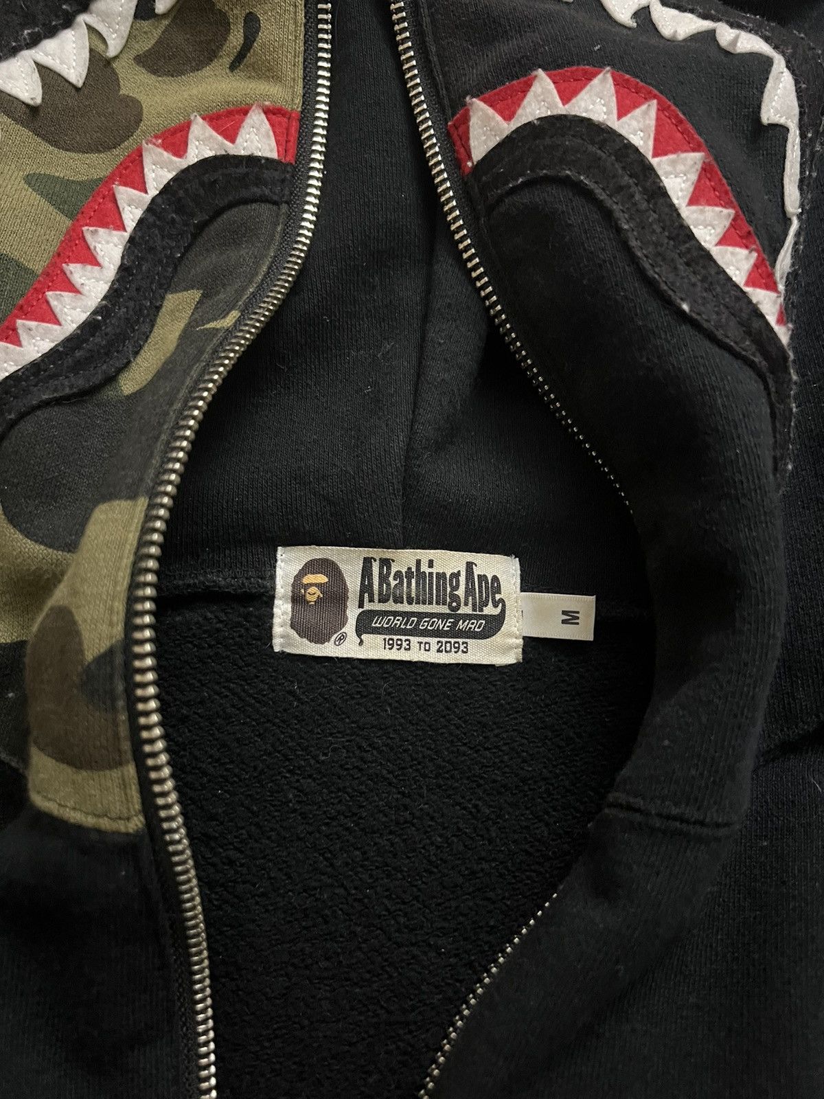 Bape 1st Camo Shark Half Zip Hoodie Size US M / EU 48-50 / 2 - 5 Thumbnail