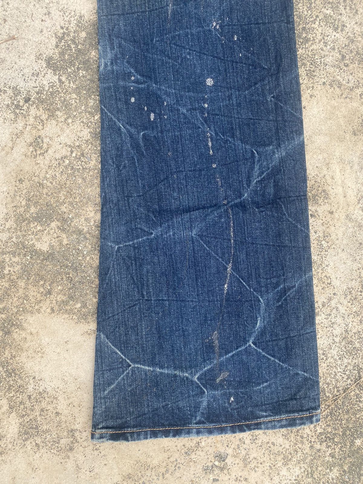 If Six Was Nine × Japanese Brand Flare Jeans Sorridere Distress Clawmark Bootcut Size US 35 - 17 Thumbnail