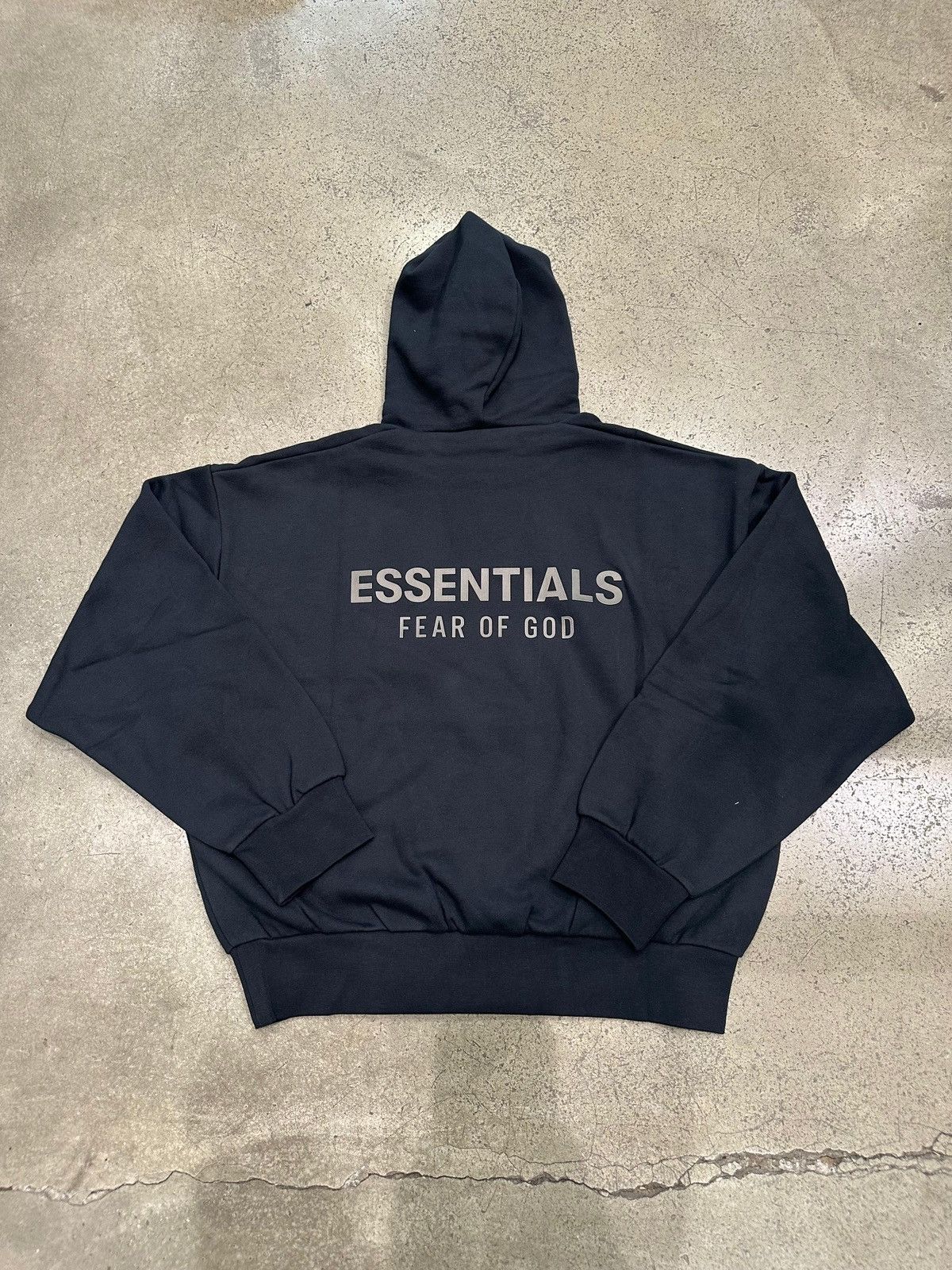 Essentials ESSENTIALS - Classic Fleece Hoodie Jet Black Size US S / EU 44-46 / 1 - 2 Thumbnail
