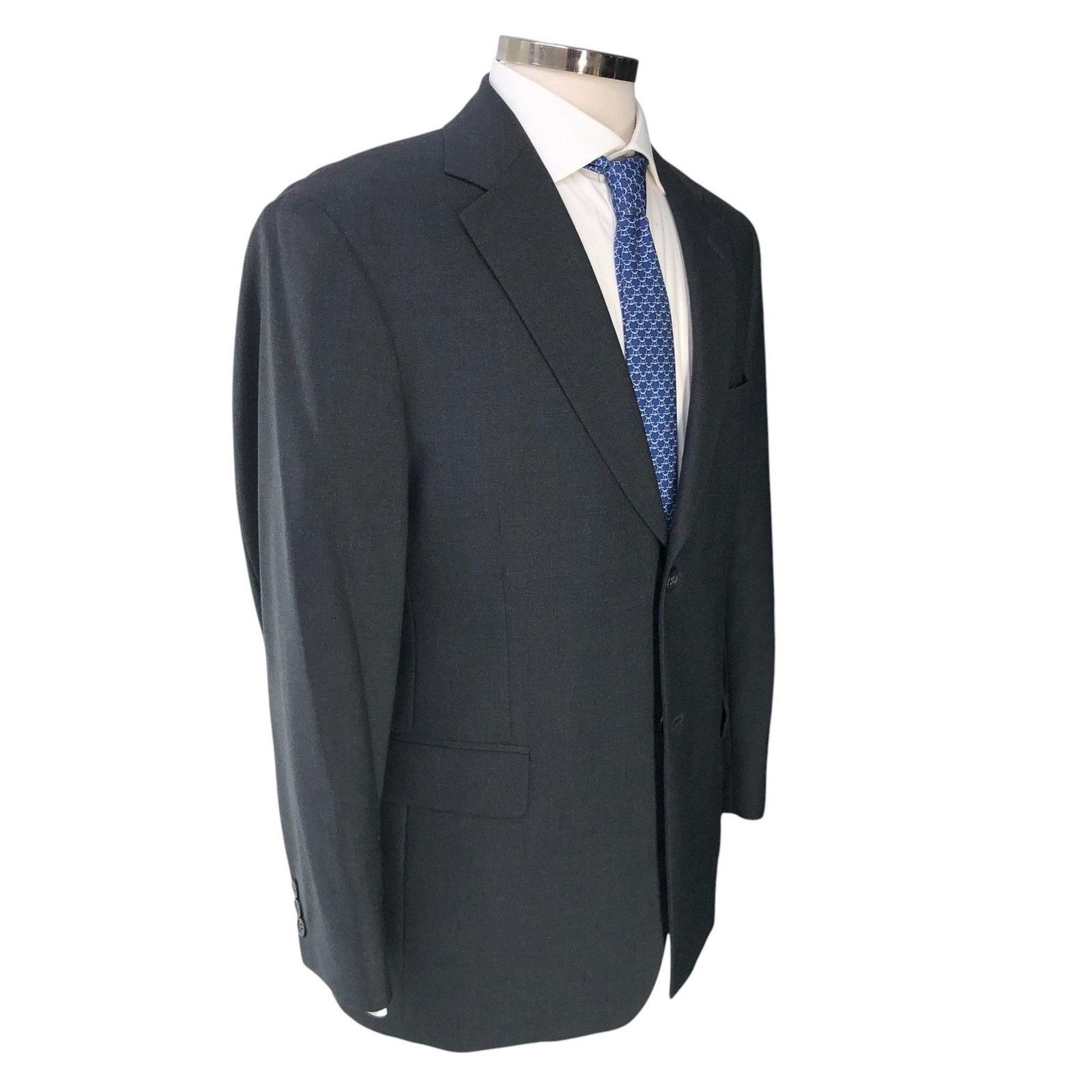 Brooks Brothers Brooks Brothers Sport Coat 38S Gray Stretch Wool Suit Jacket Size 38S - 12 Thumbnail