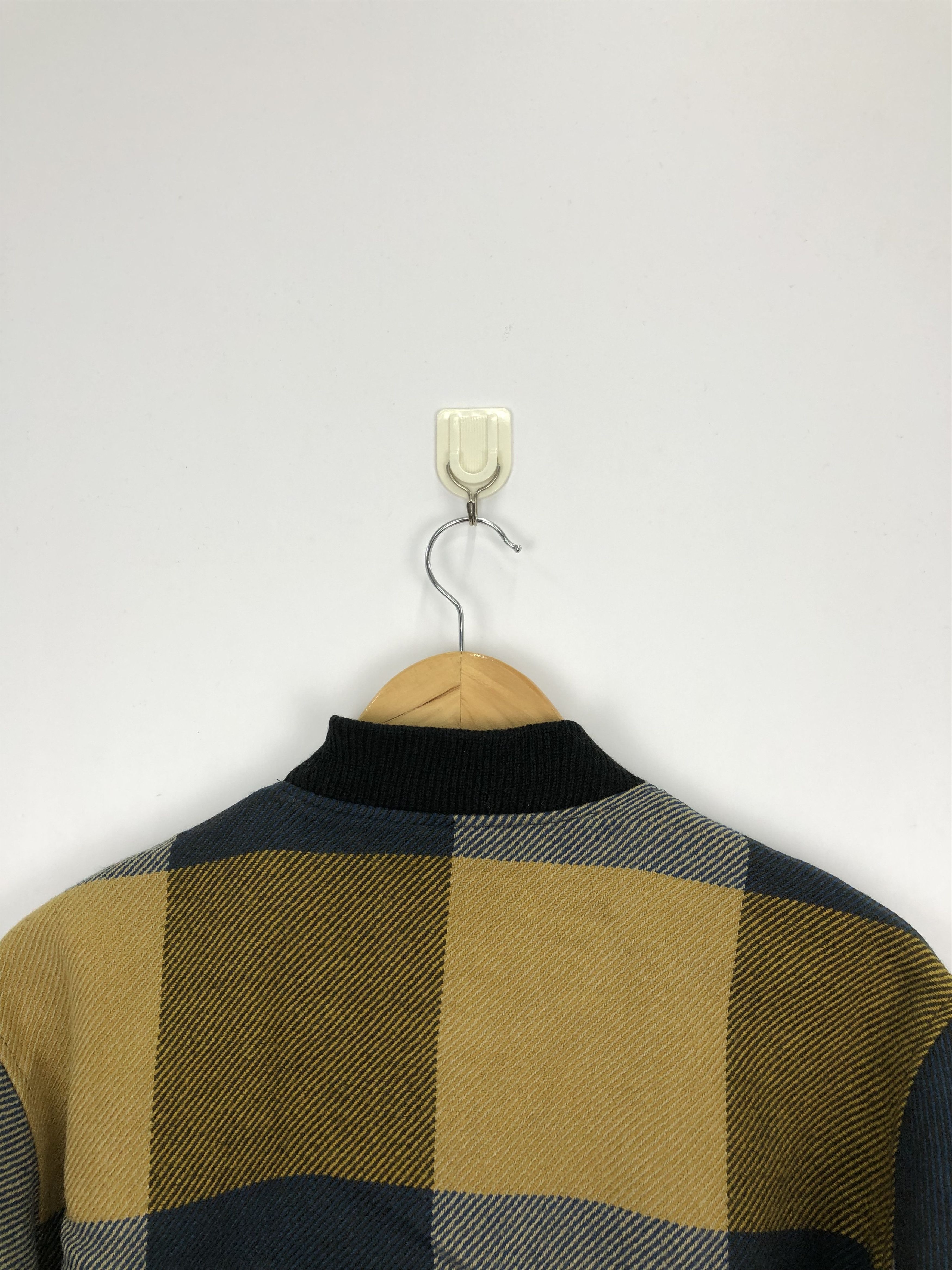 Japanese Brand Vintage 90s Jellan Varsity Jacket Plaid Wool V0333 Size US M / EU 48-50 / 2 - 4 Thumbnail